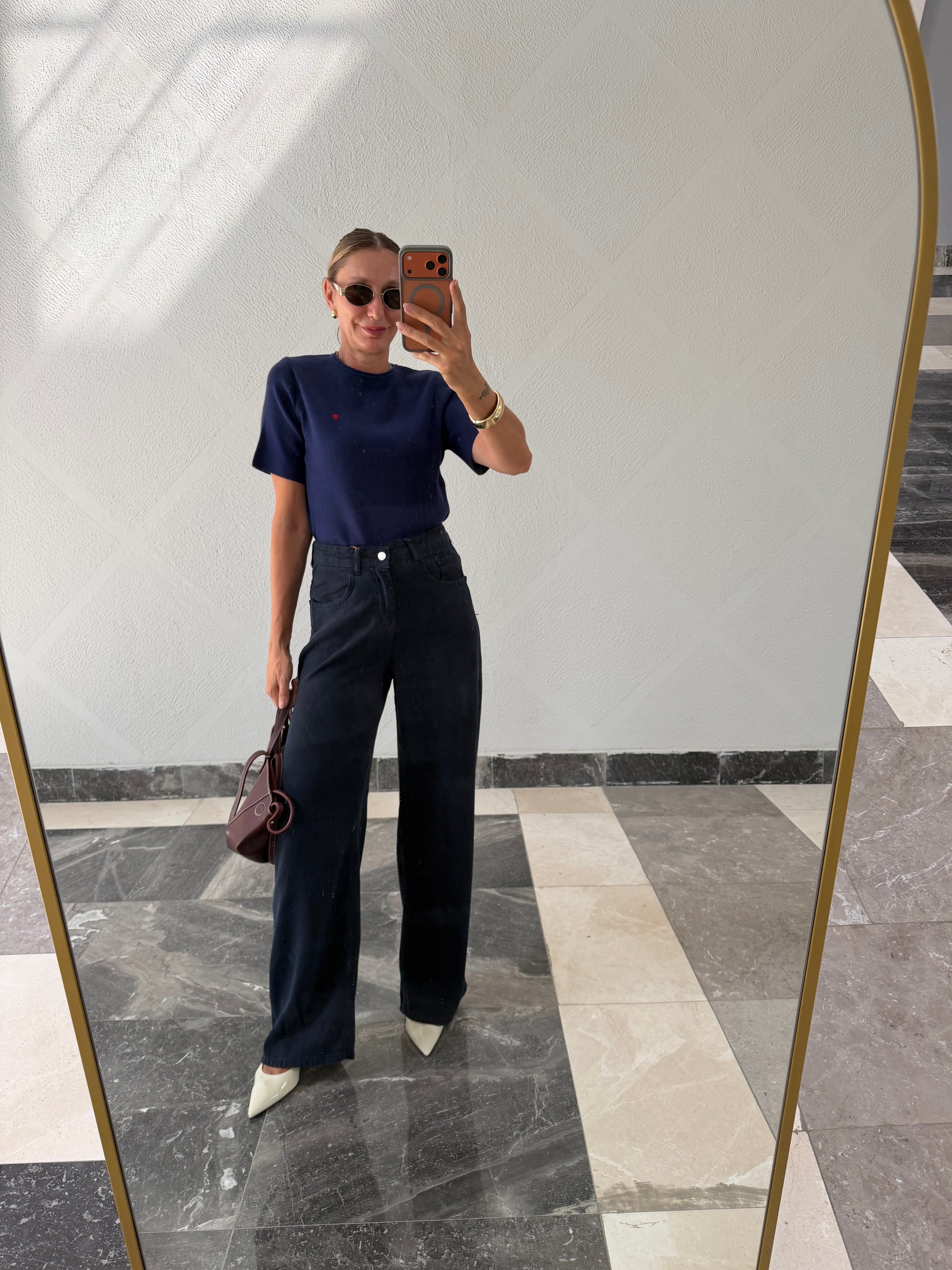 Love& Love İndigo Yumuşacık Denim Pantolon