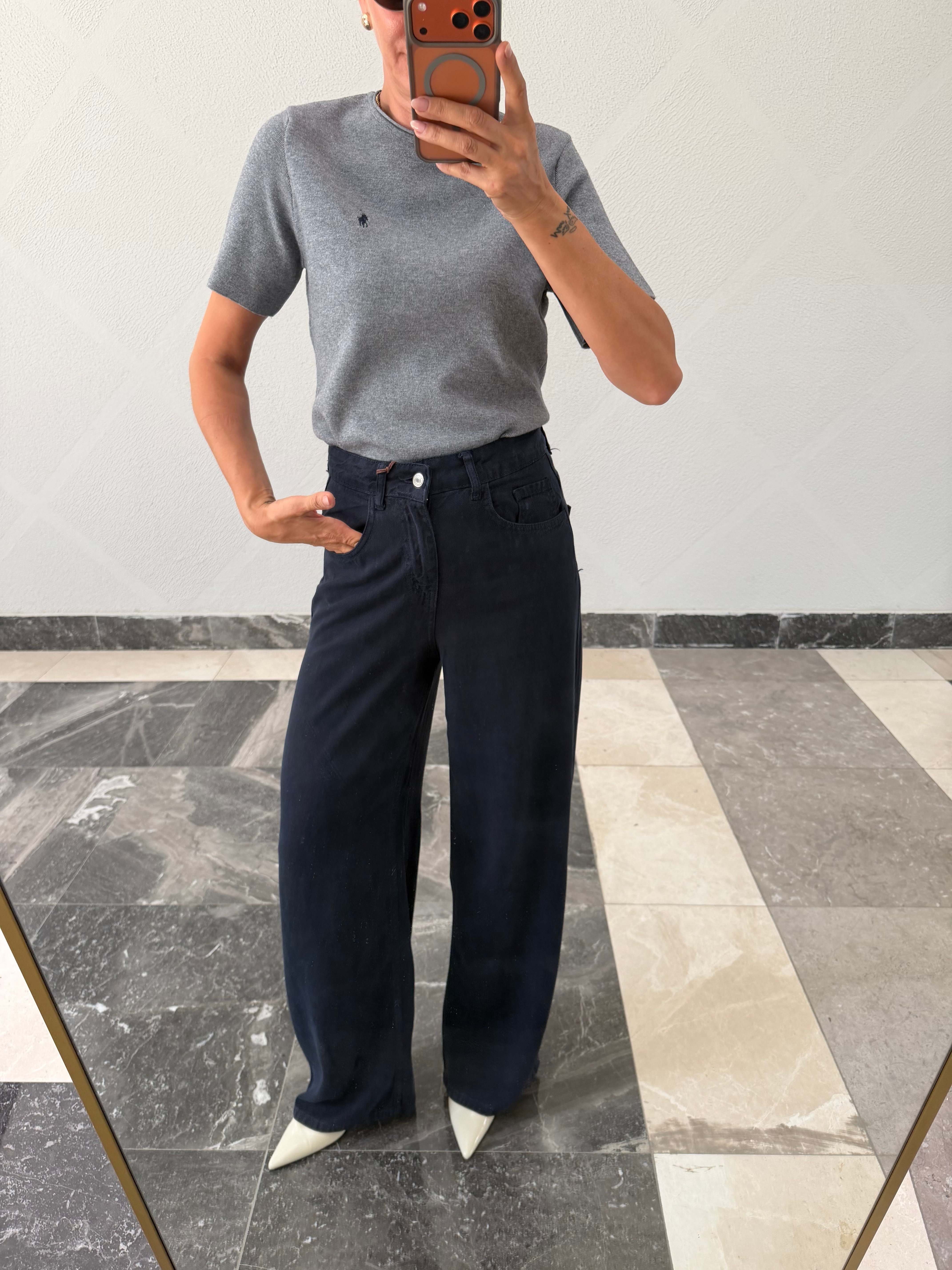 Love& Love İndigo Yumuşacık Denim Pantolon