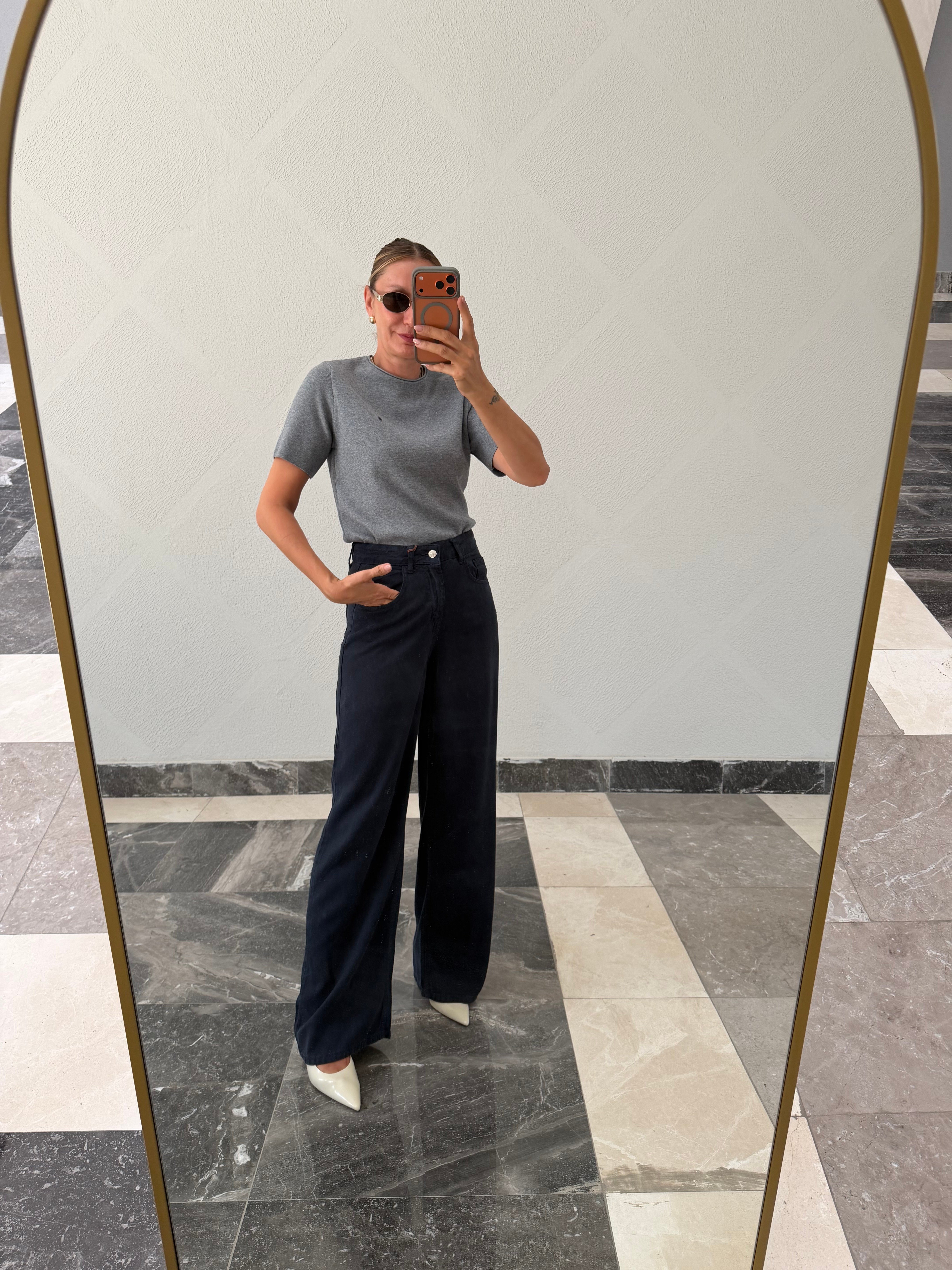 Love& Love İndigo Yumuşacık Denim Pantolon