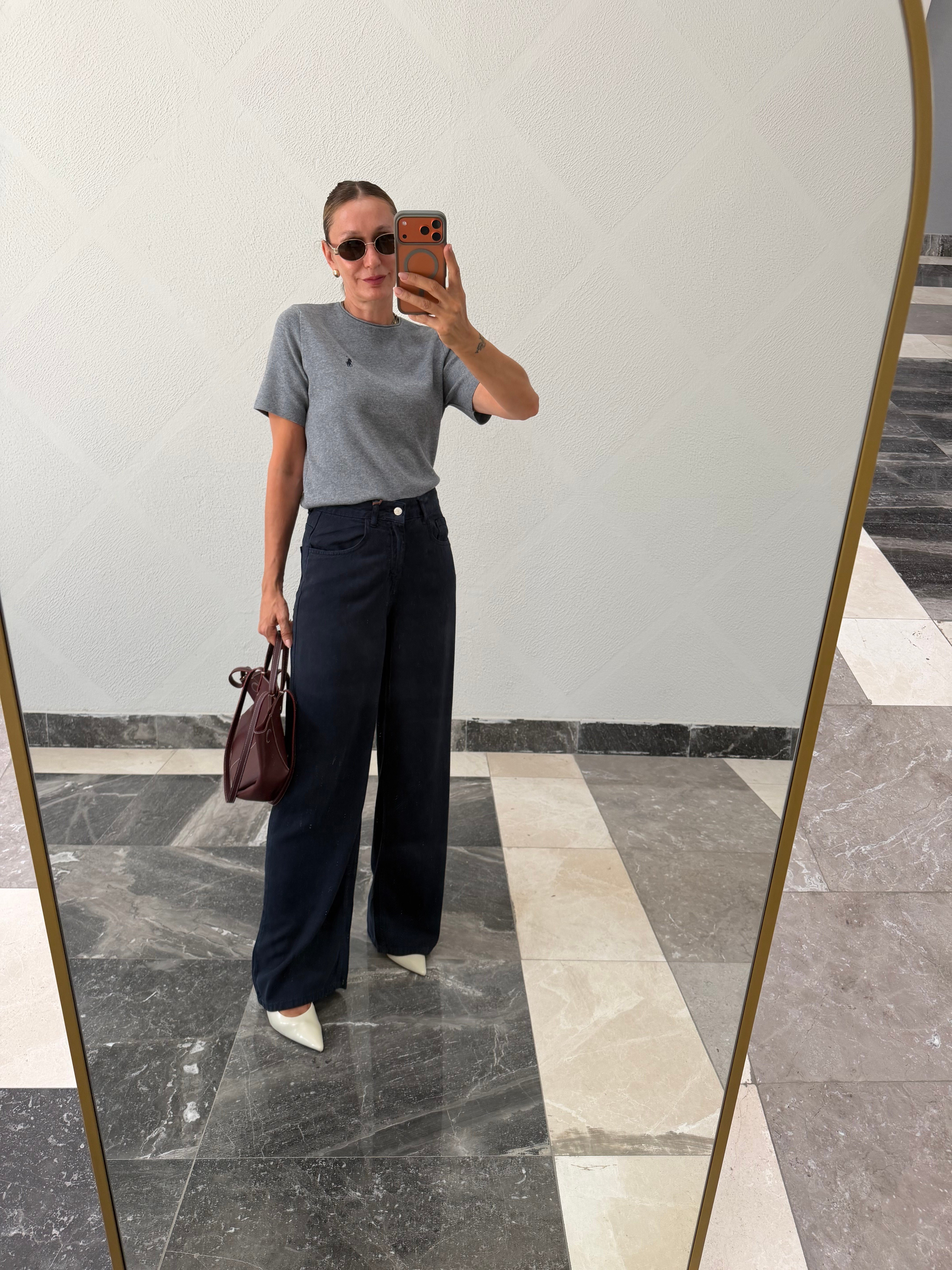 Love& Love İndigo Yumuşacık Denim Pantolon