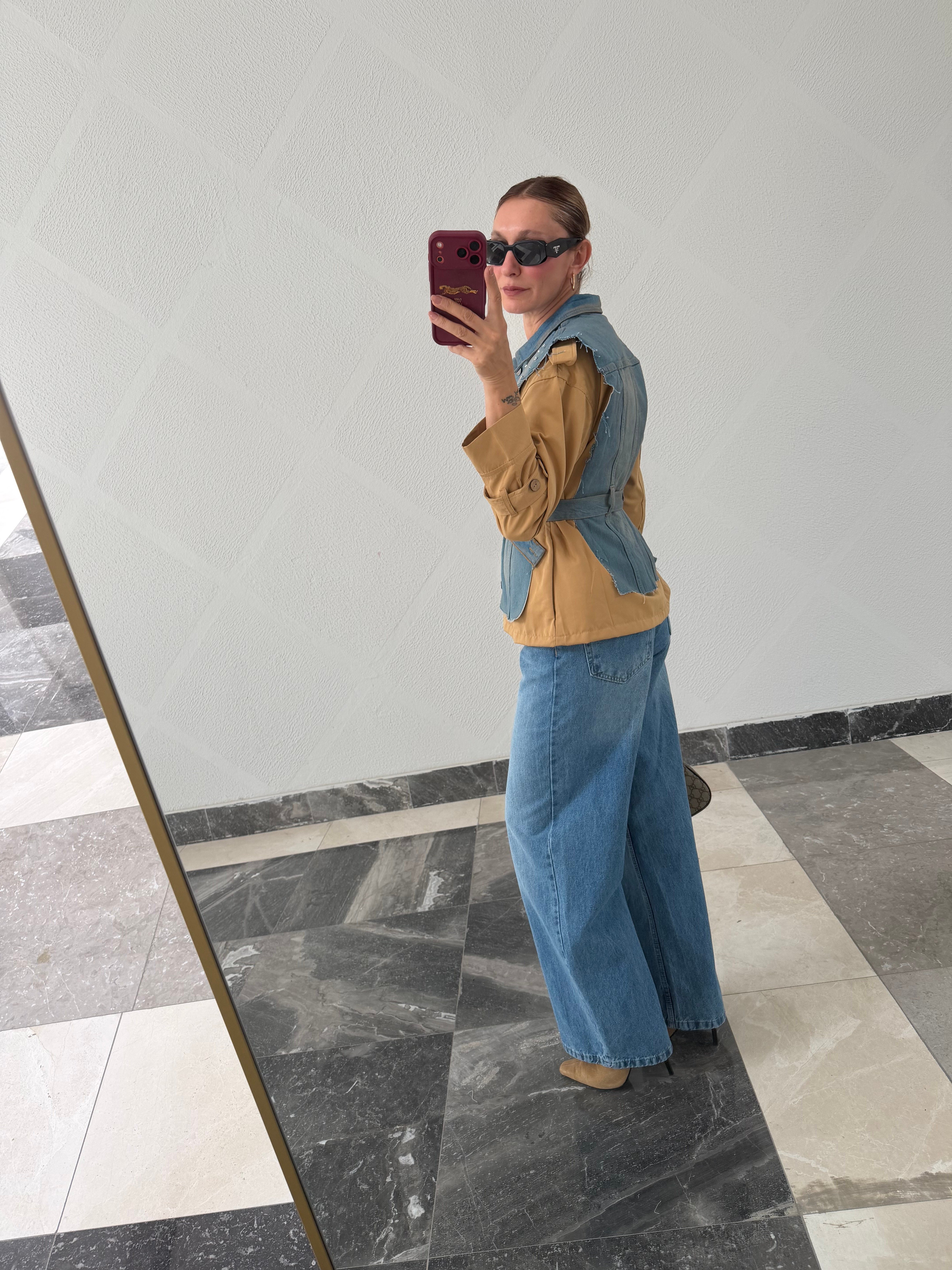 Loveee Orijinal Model , Taş İşlemeli, Jean Detayl