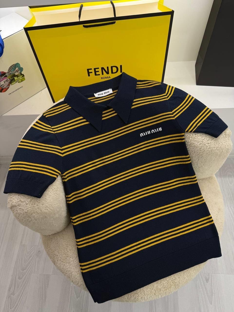 Luxury Pre Laci Çizgili Polo Yaka