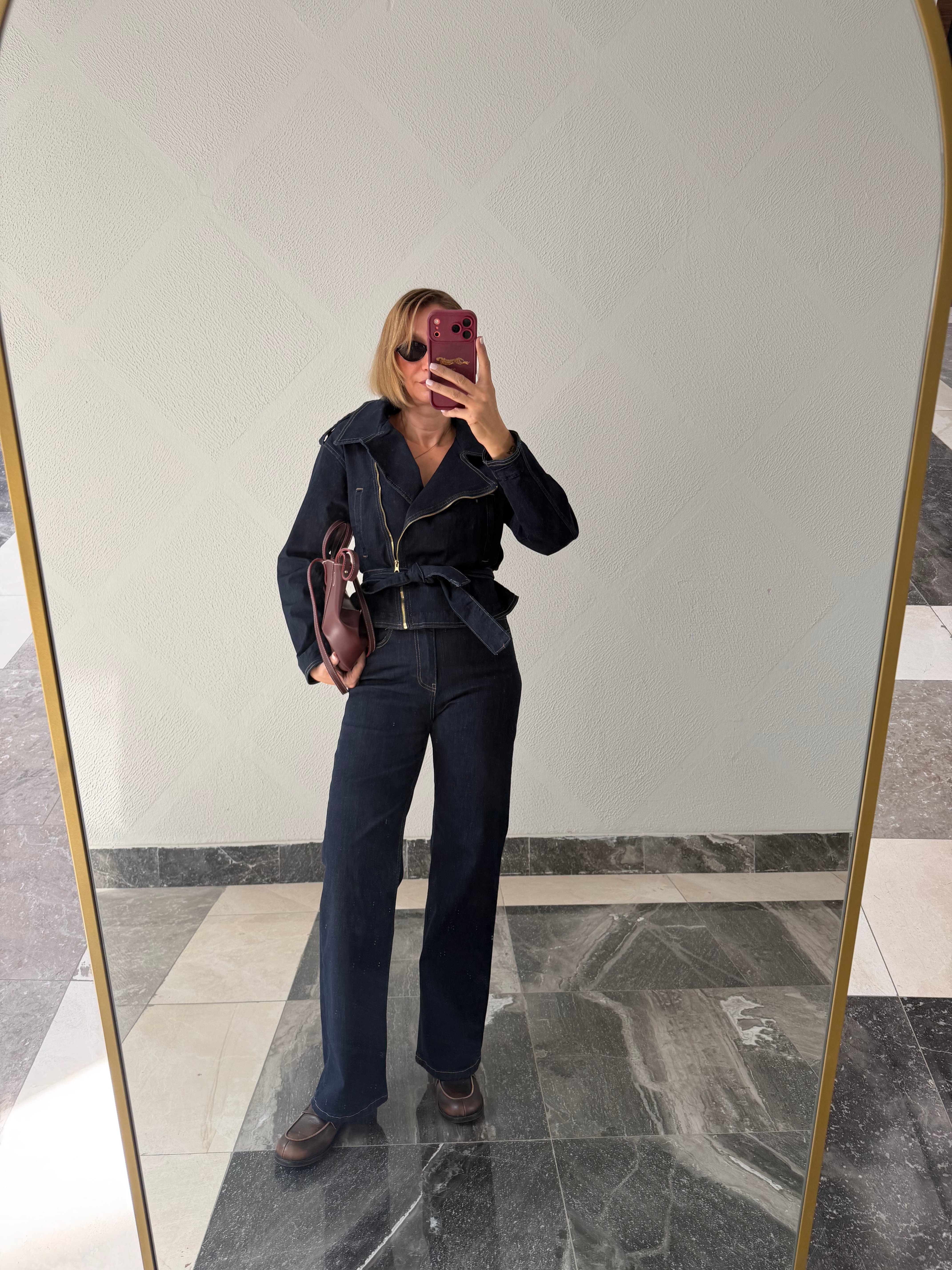 Marka Model Denim Üst Pantolon Takım