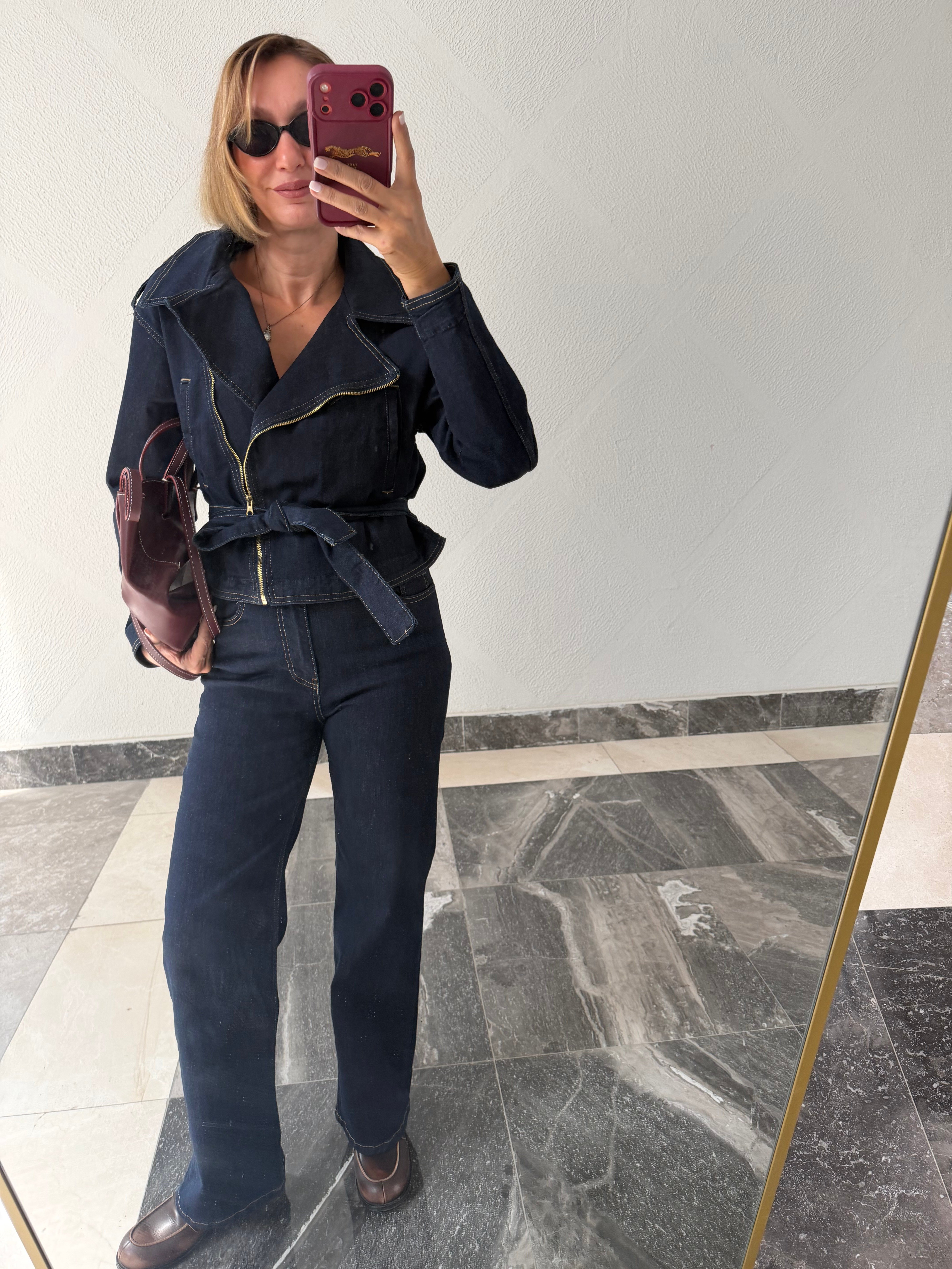 Marka Model Denim Üst Pantolon Takım