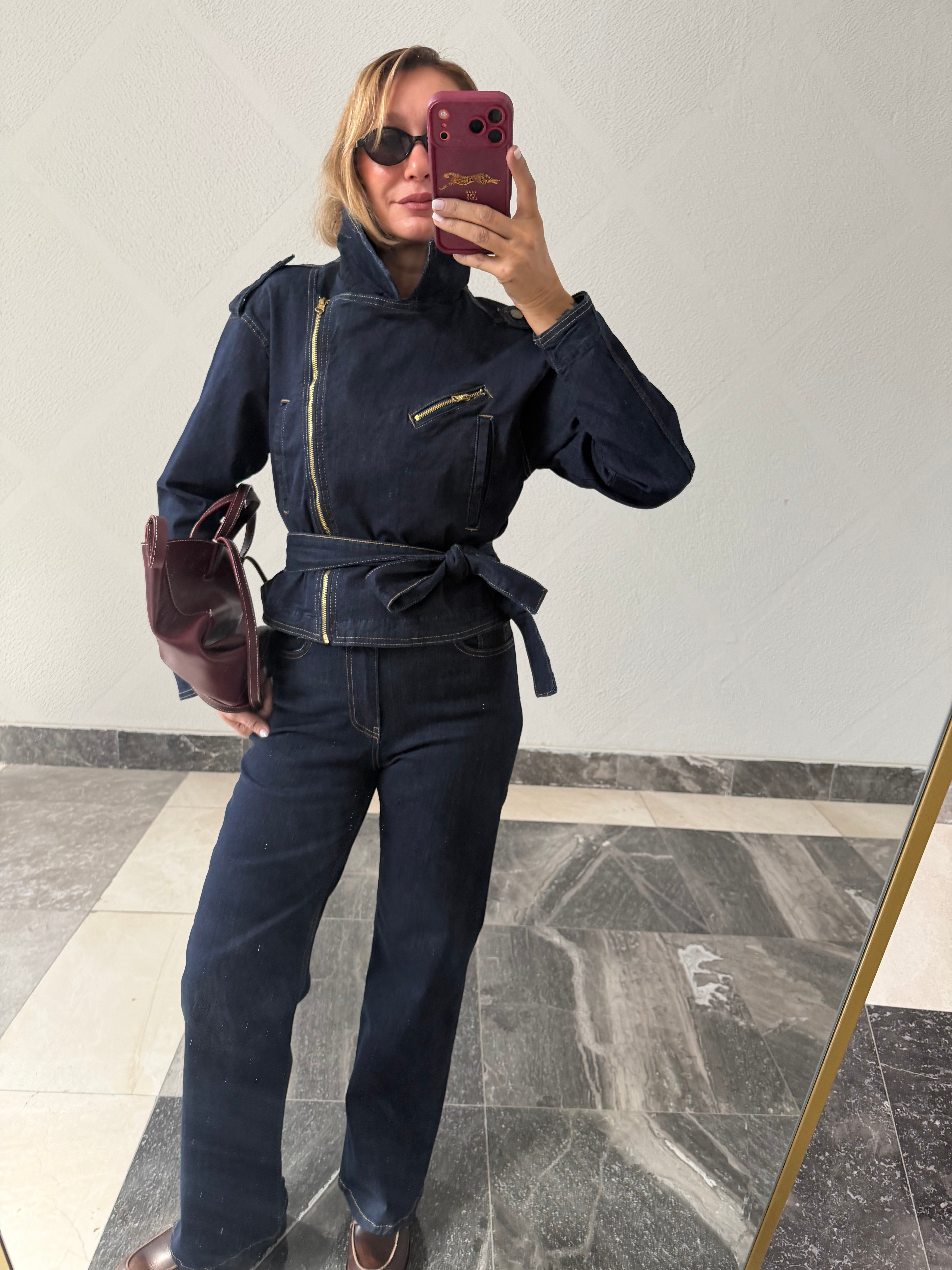 Marka Model Denim Üst Pantolon Takım