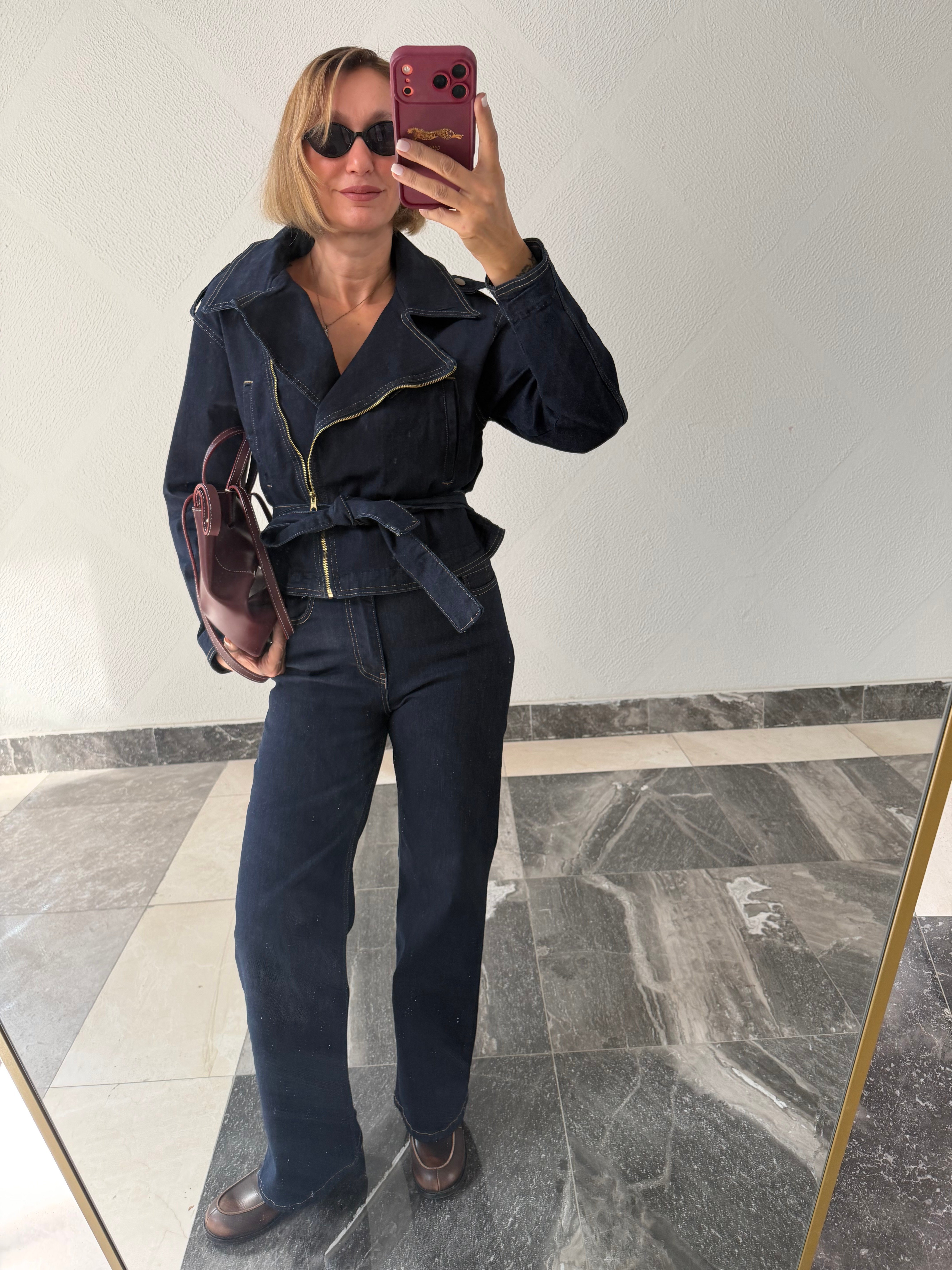 Marka Model Denim Üst Pantolon Takım