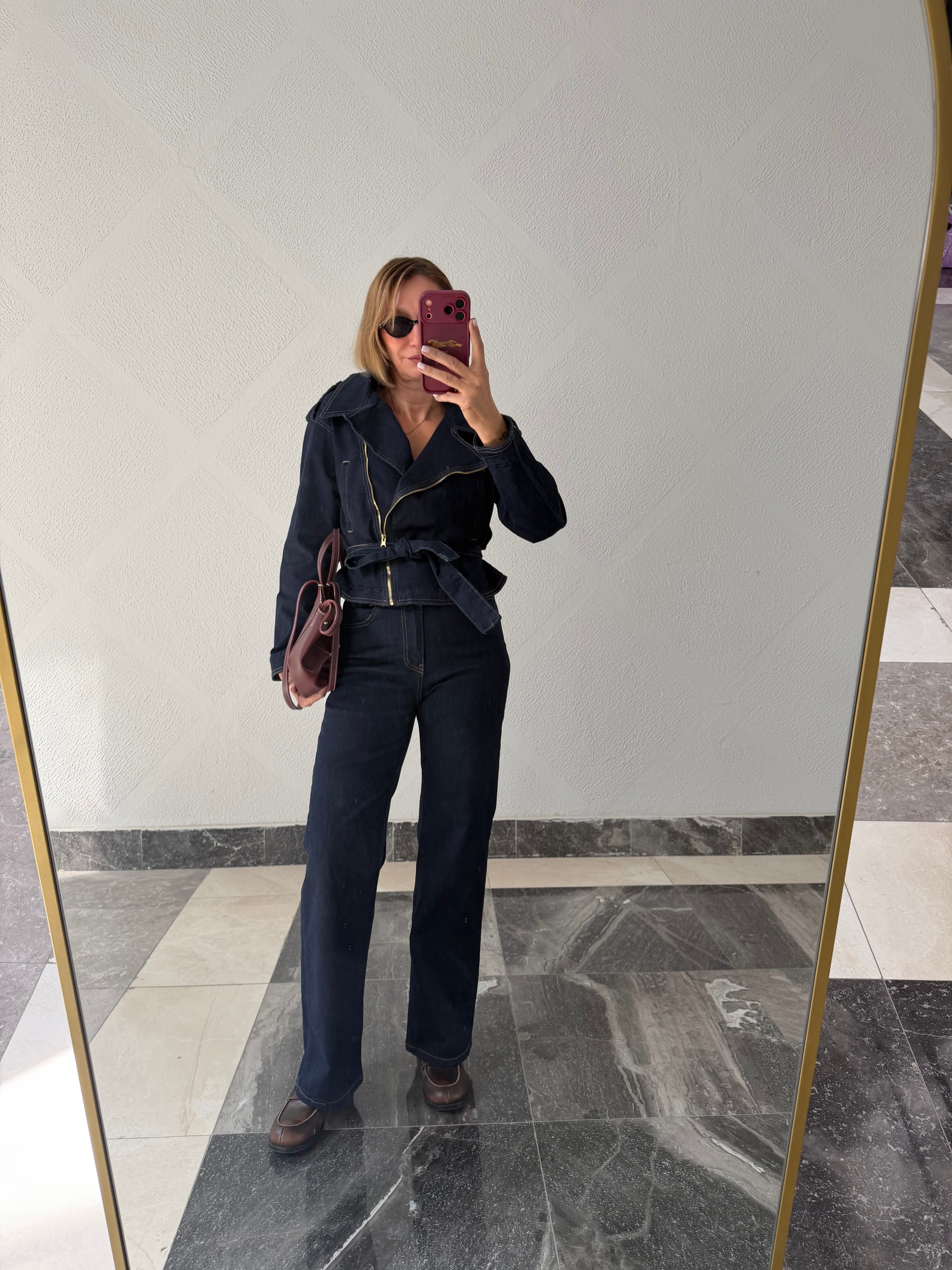 Marka Model Denim Üst Pantolon Takım