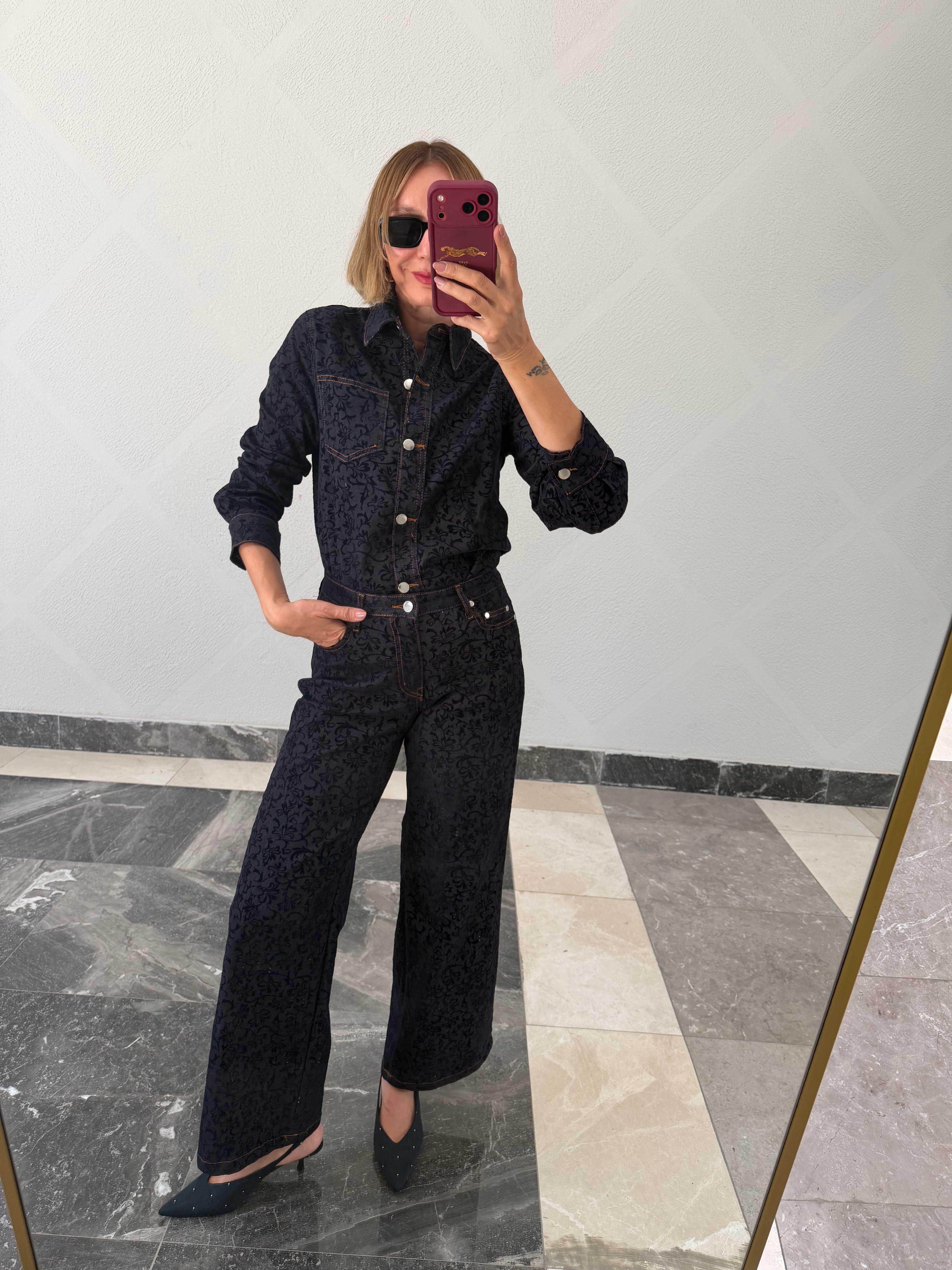 Marka Model Premium Barok Model Gömlek Pantolon Takım