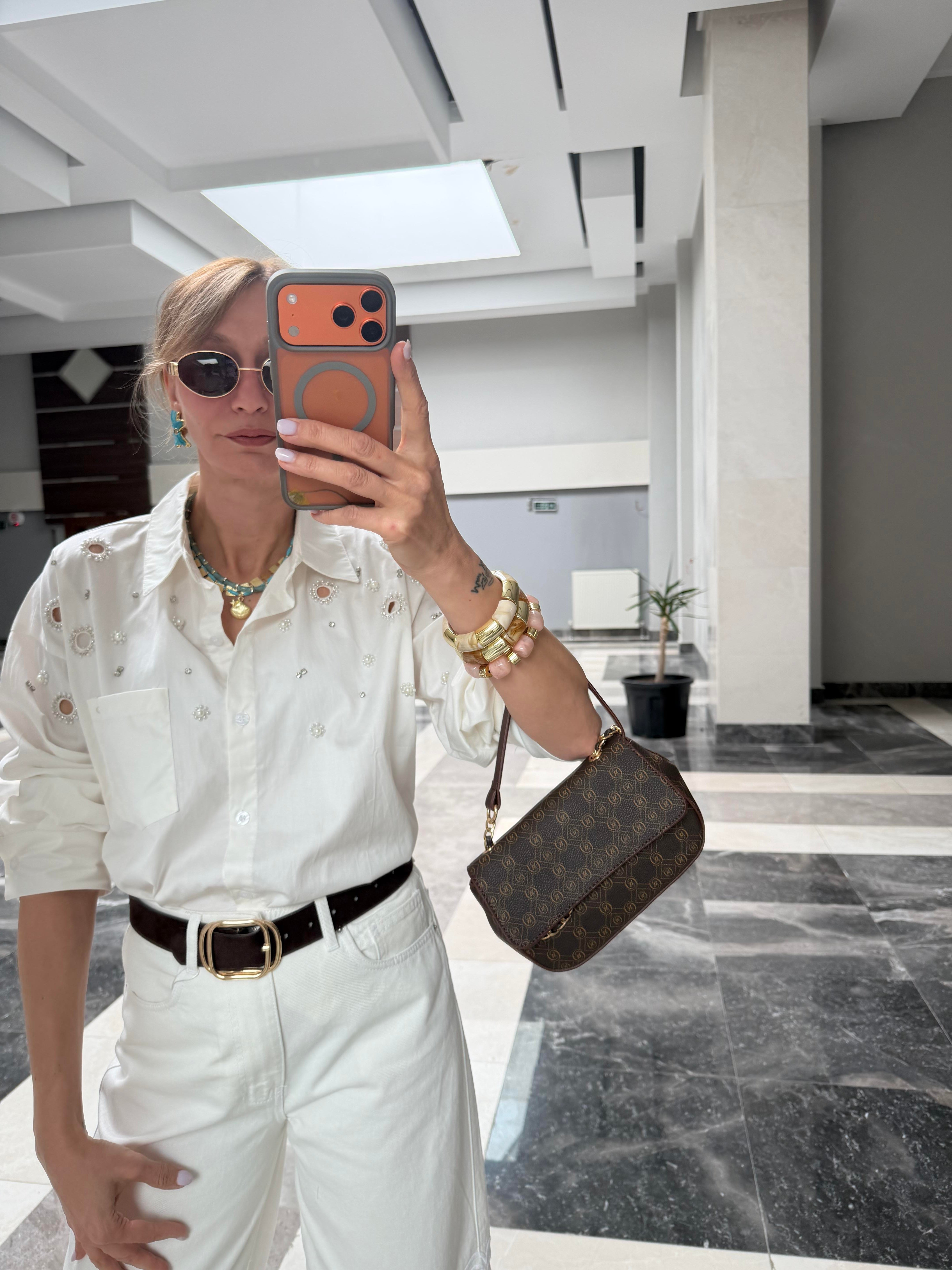 Marka Model Premium Taşlı Gömlek
