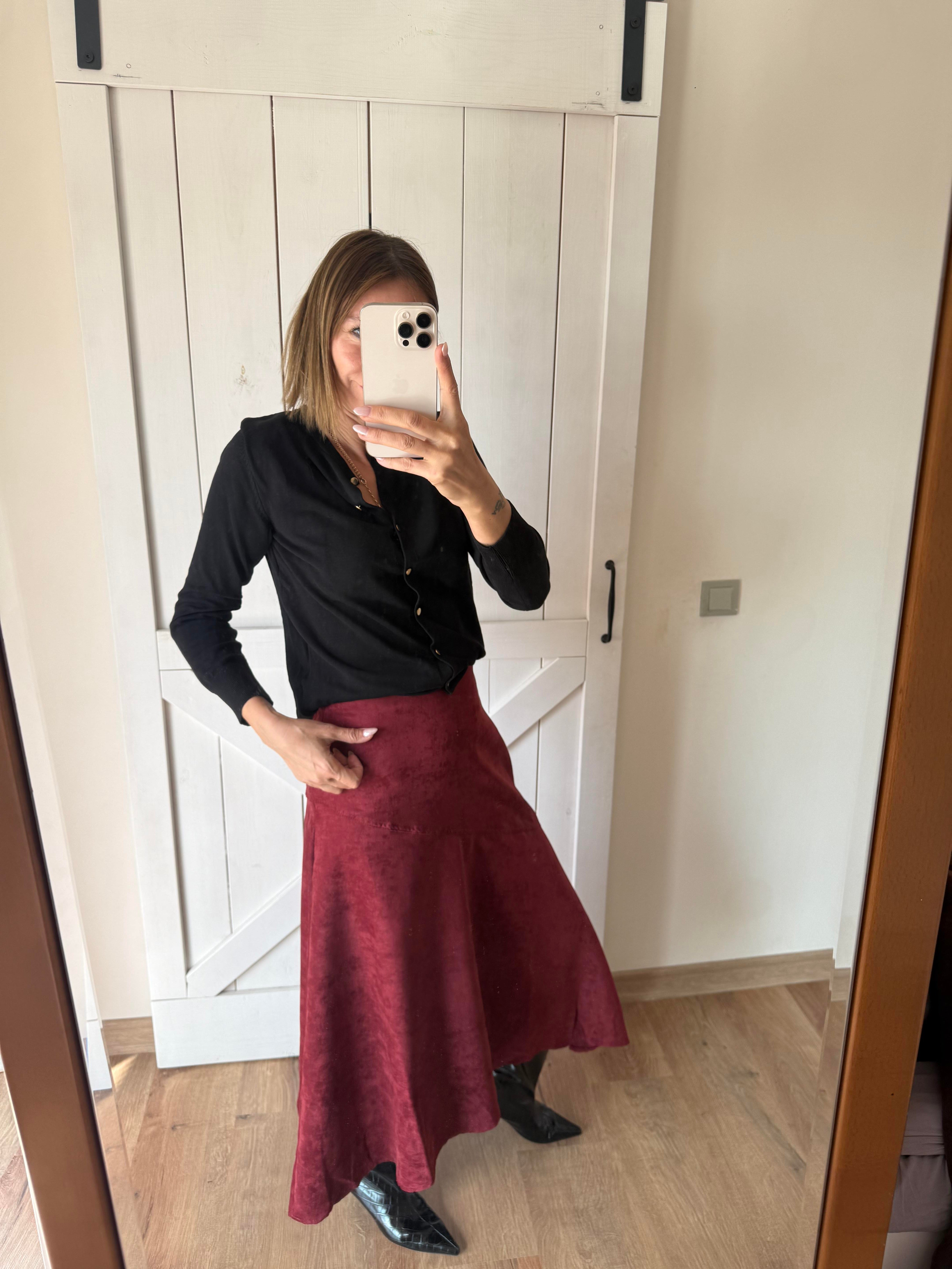 Massi Bordo Verev Kesim Etek