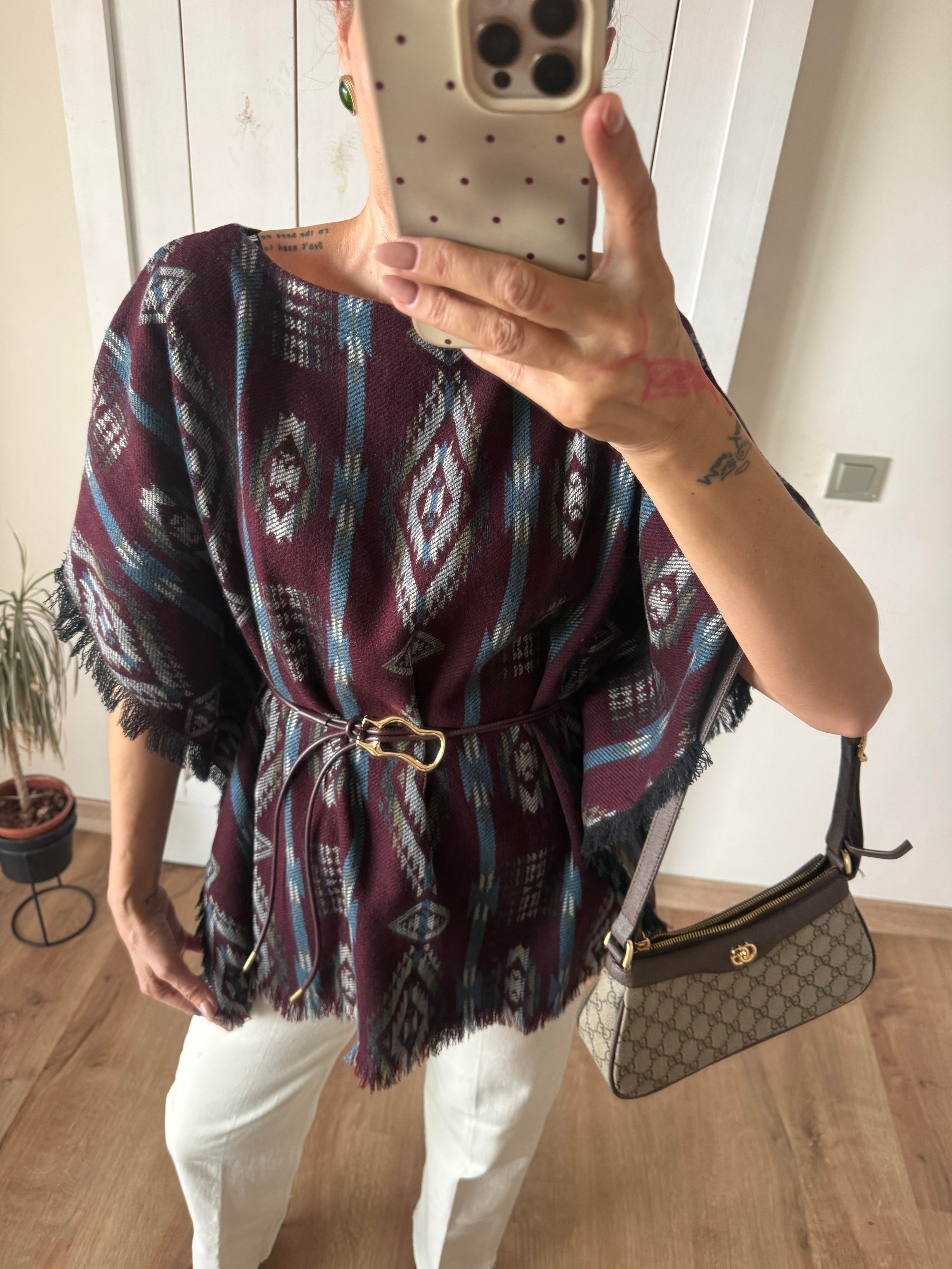 Massi Etnik Desenli Kemerli Panço