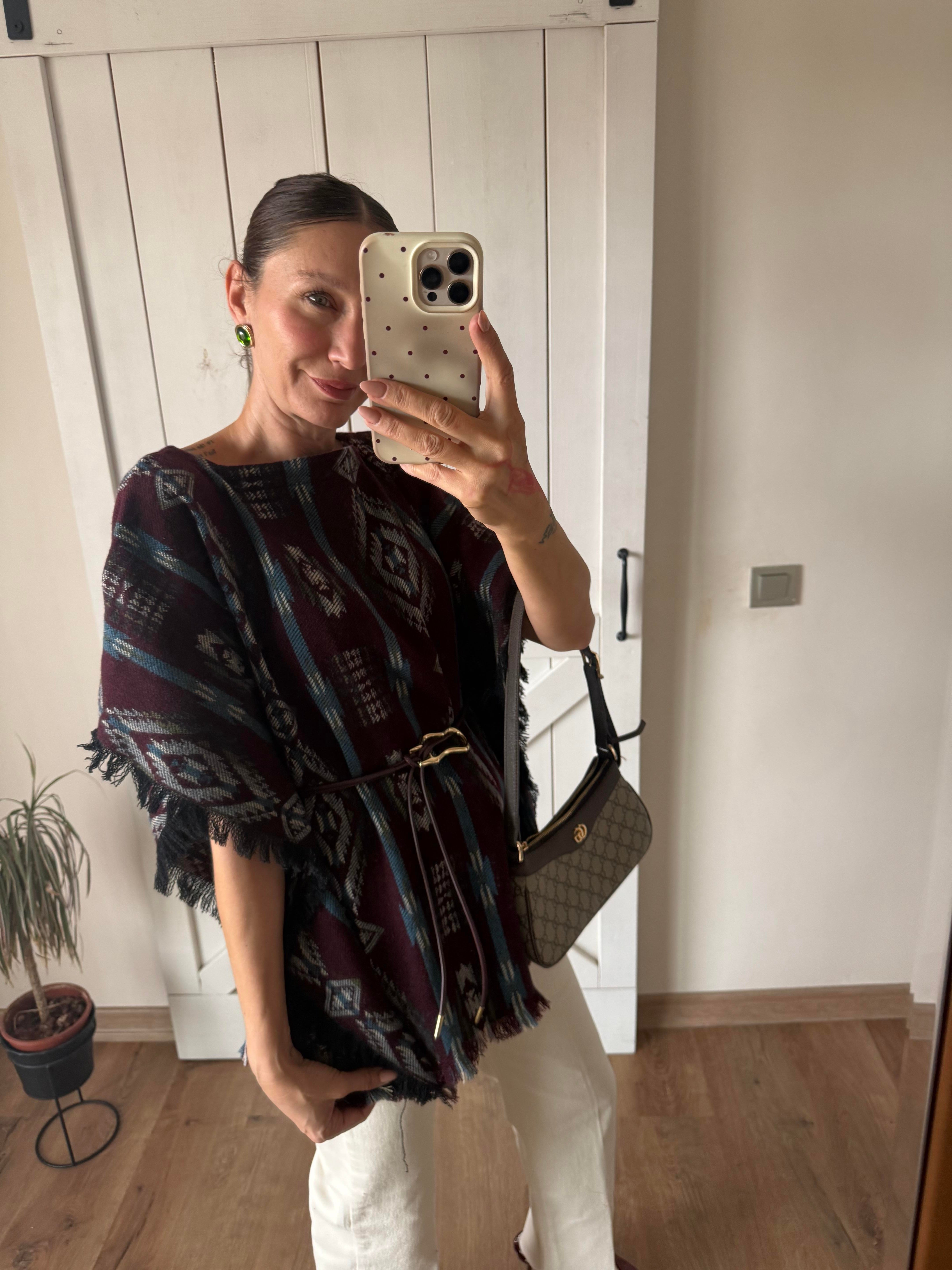 Massi Etnik Desenli Kemerli Panço