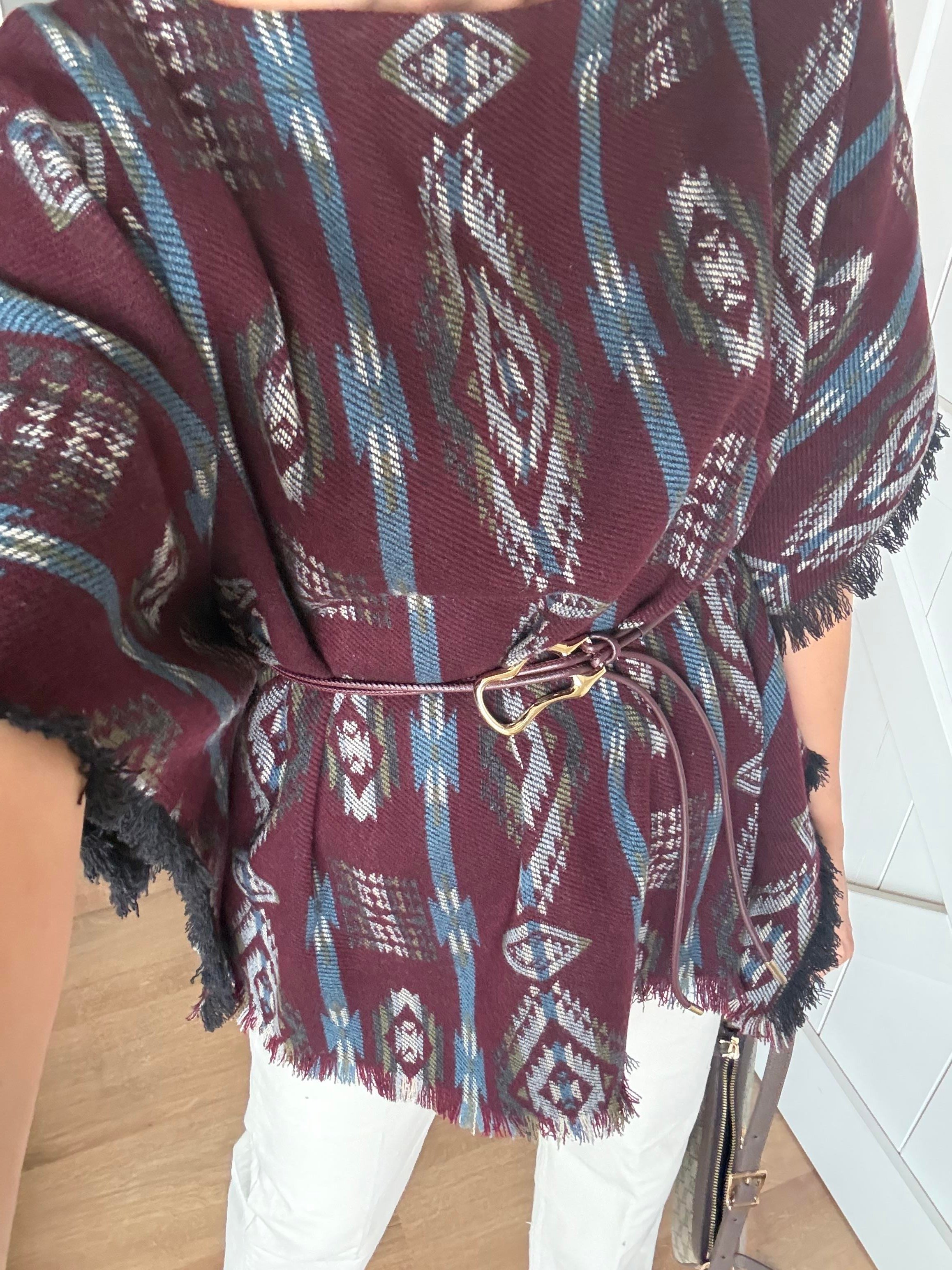 Massi Etnik Desenli Kemerli Panço