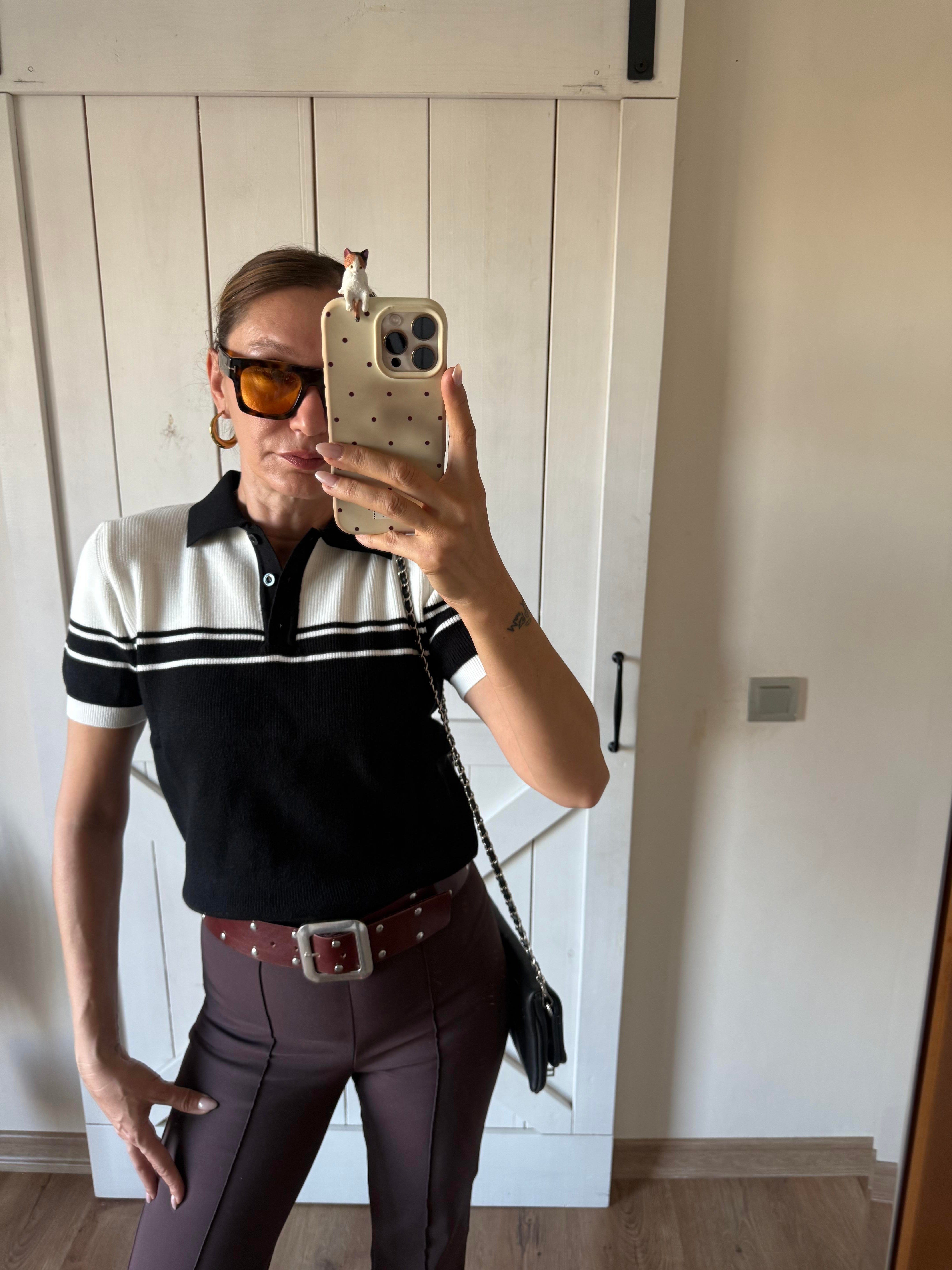 Massi Laci Polo Yaka Triko Bluz