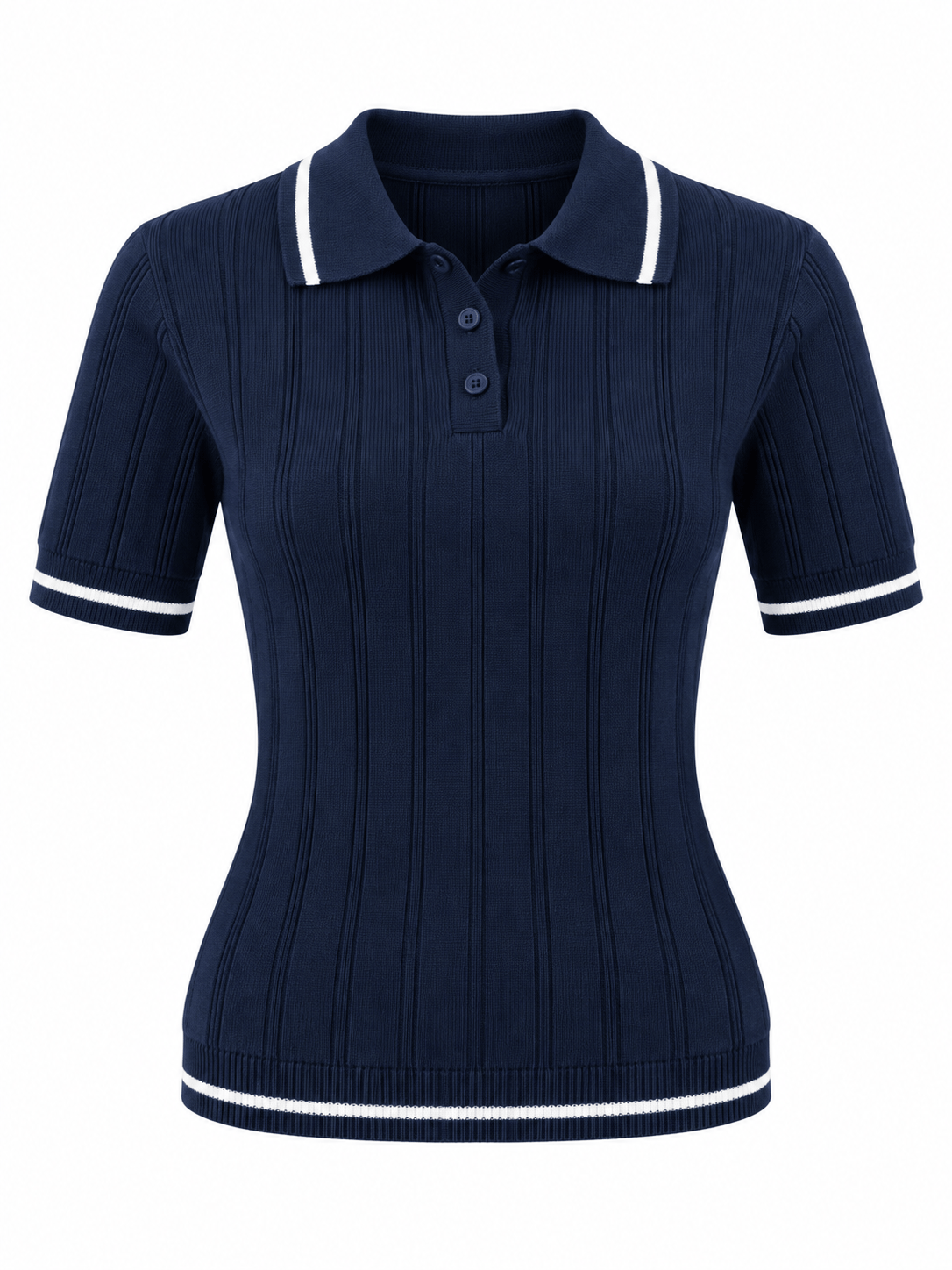 Massi Lacivert Polo Yaka Triki Tshirt