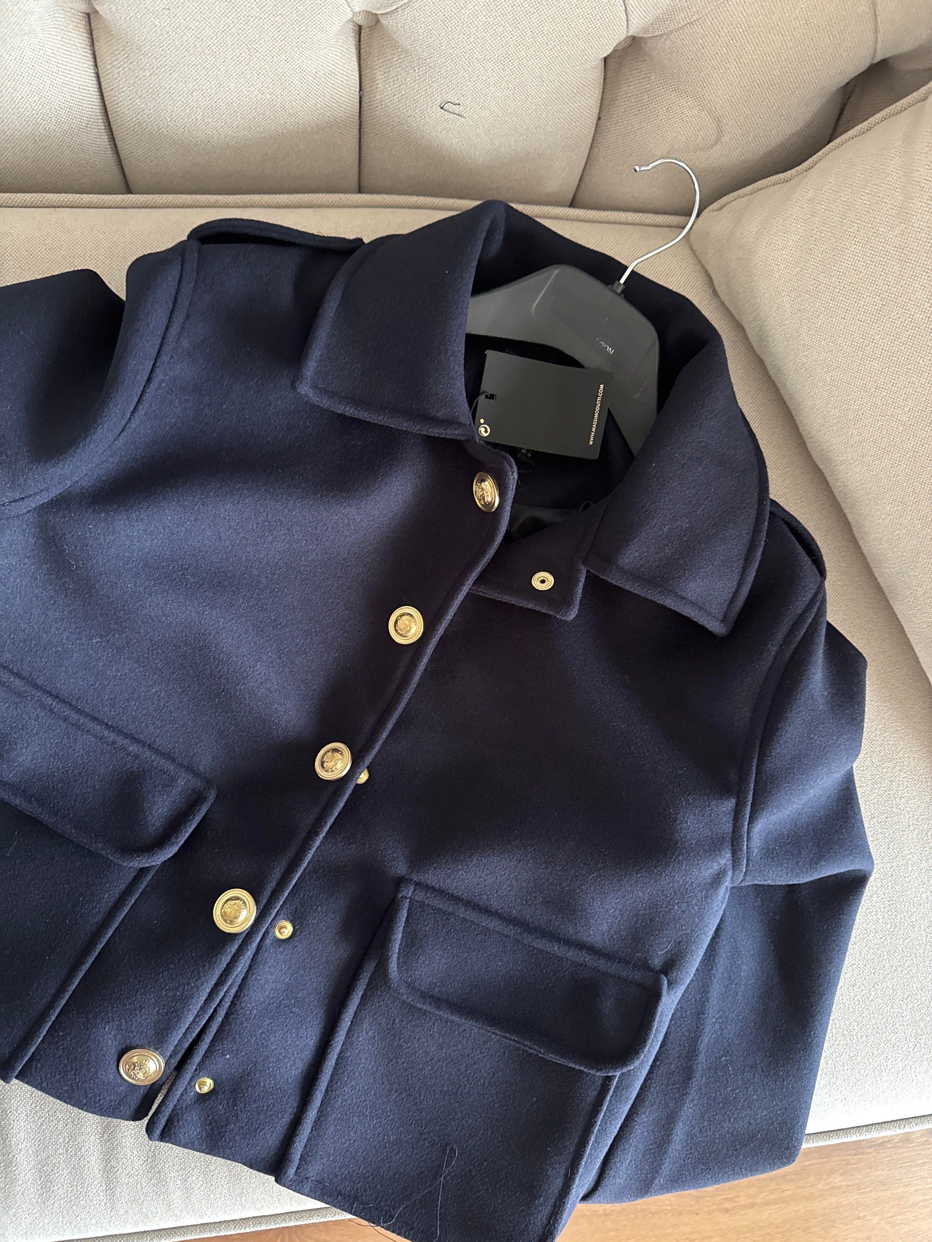 Md Lacivert Kaşe Ceket Kaban