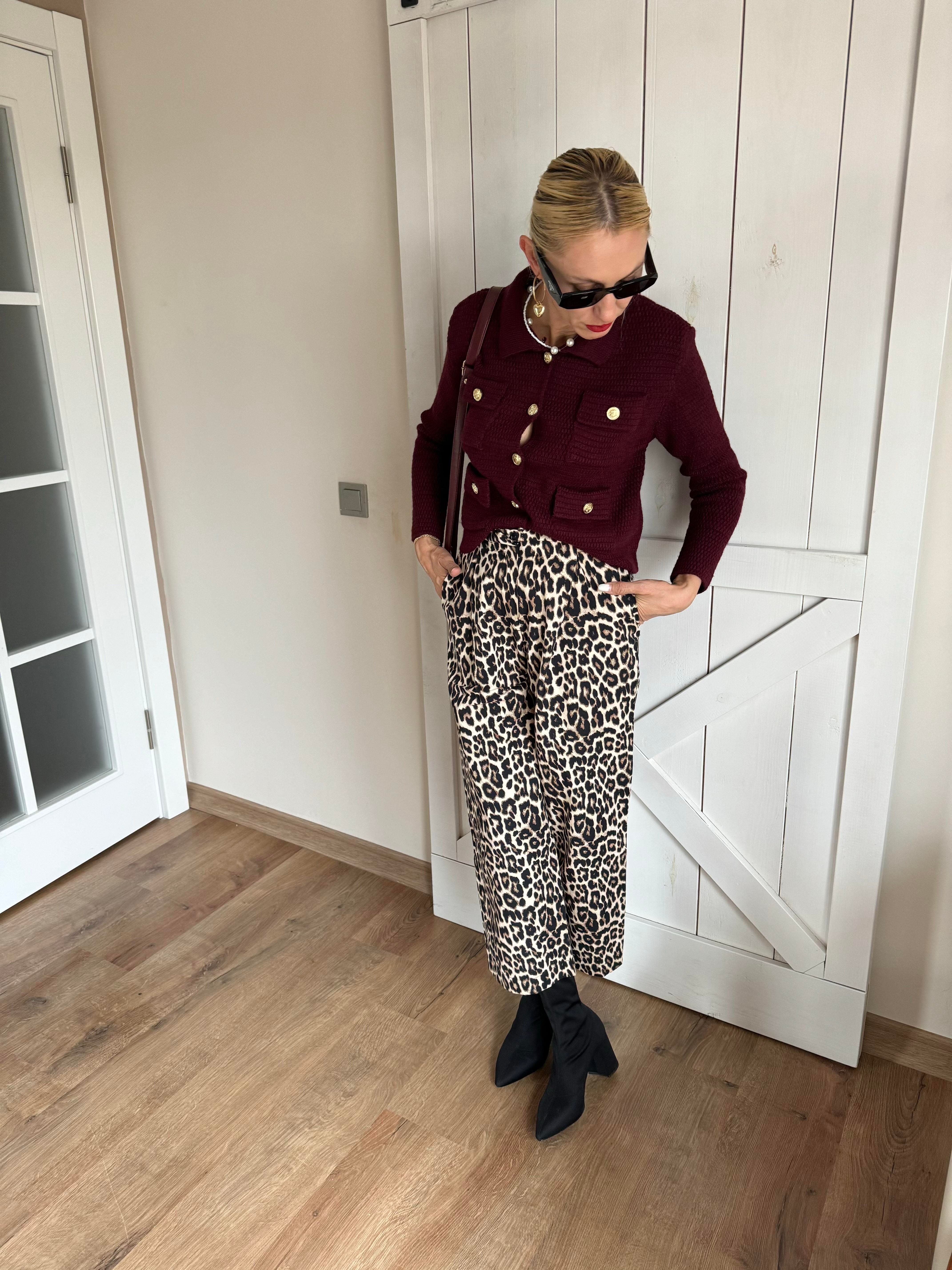 Md Leopar Kumaş Pantolon