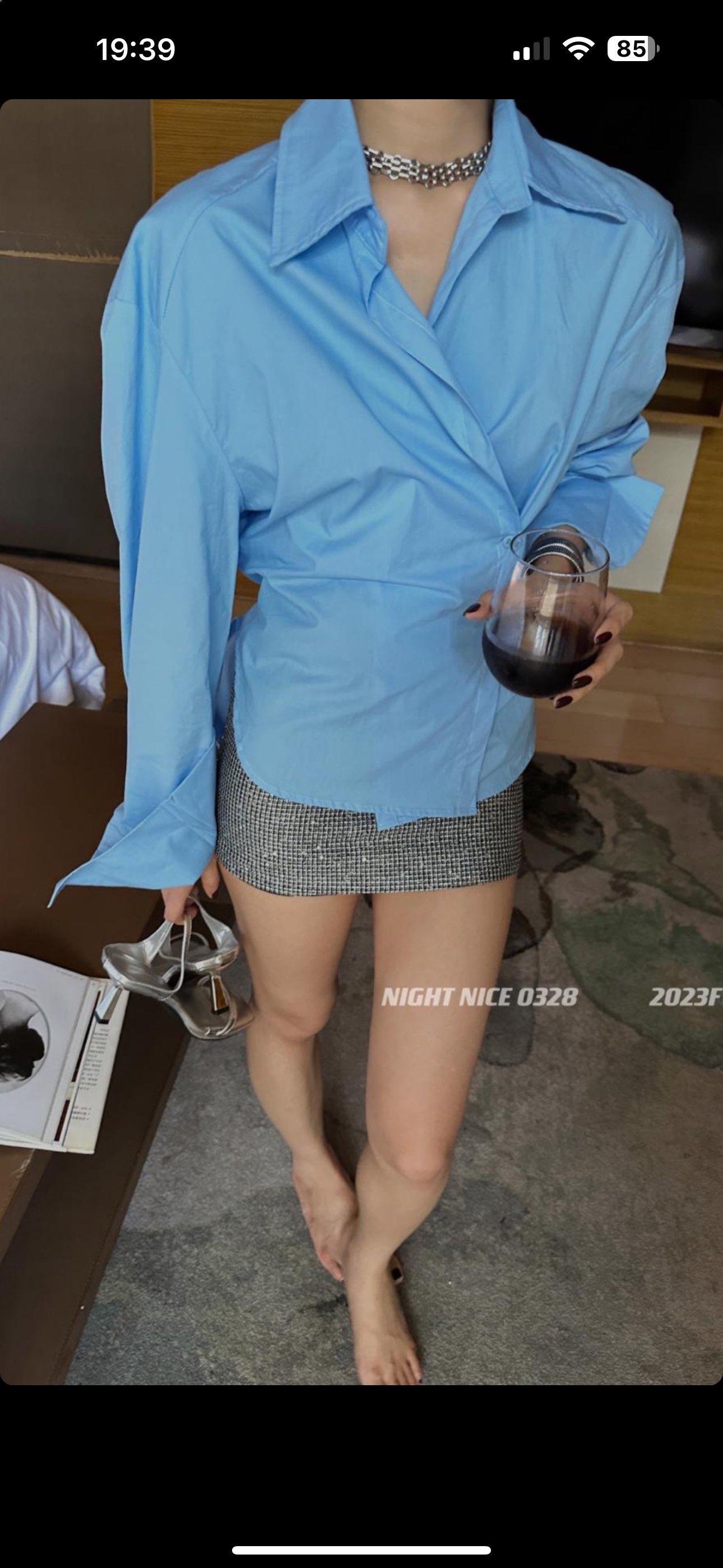 Md Tasarım Bağlamalı Gömlek