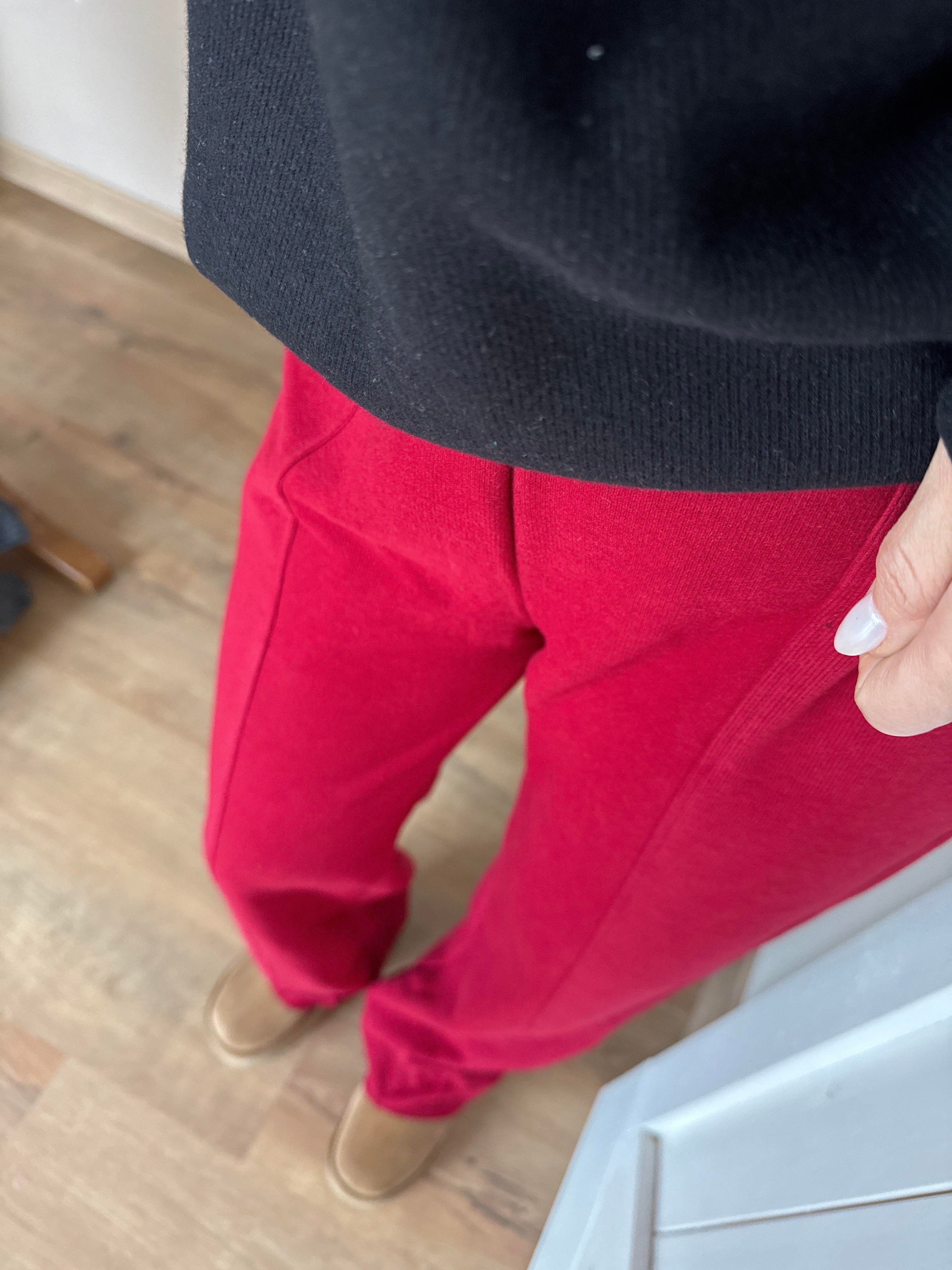 Md Yumoş Kırmıızı Pantolon