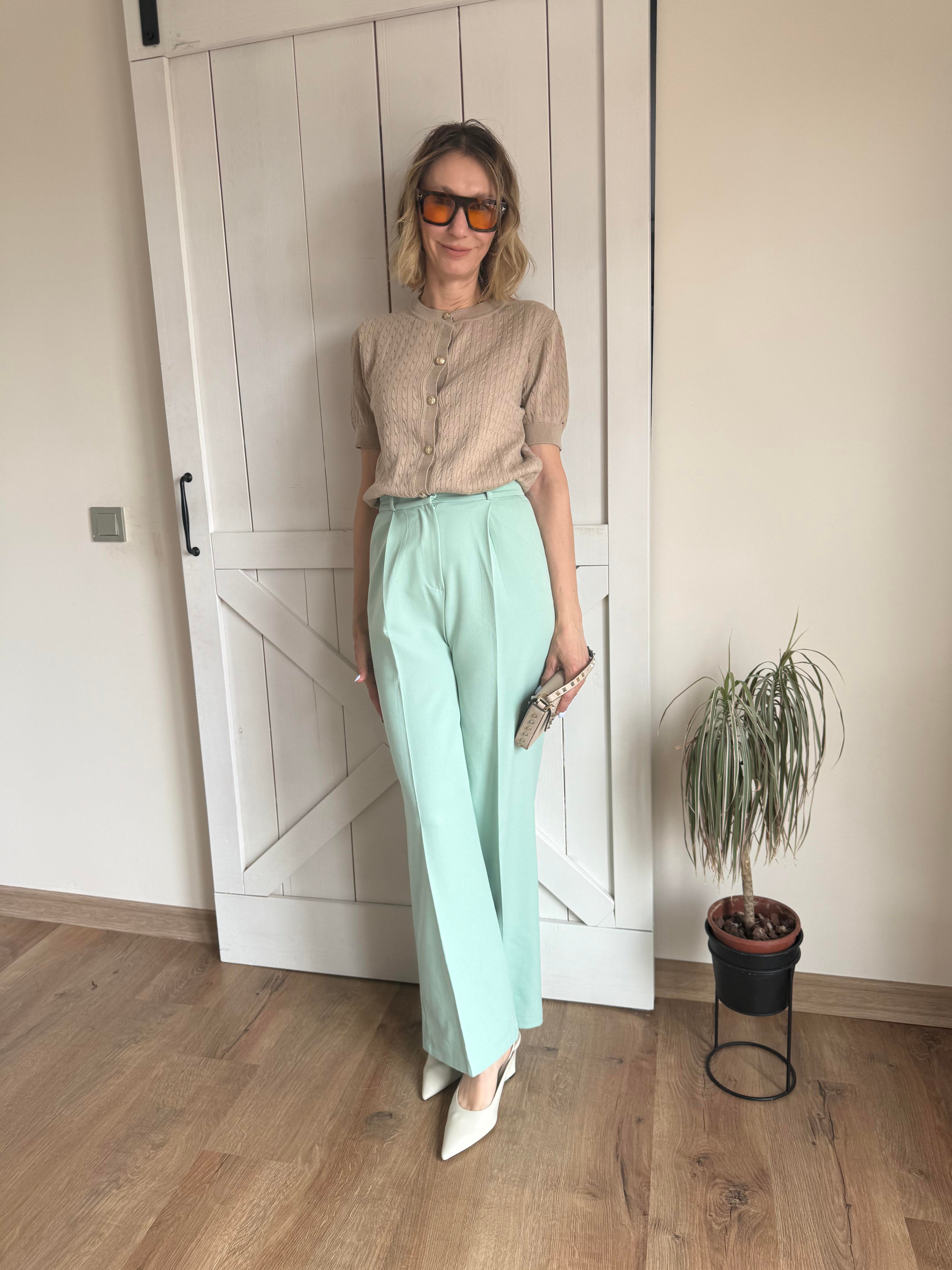 Mint Yeşili Palazzo Pantolon