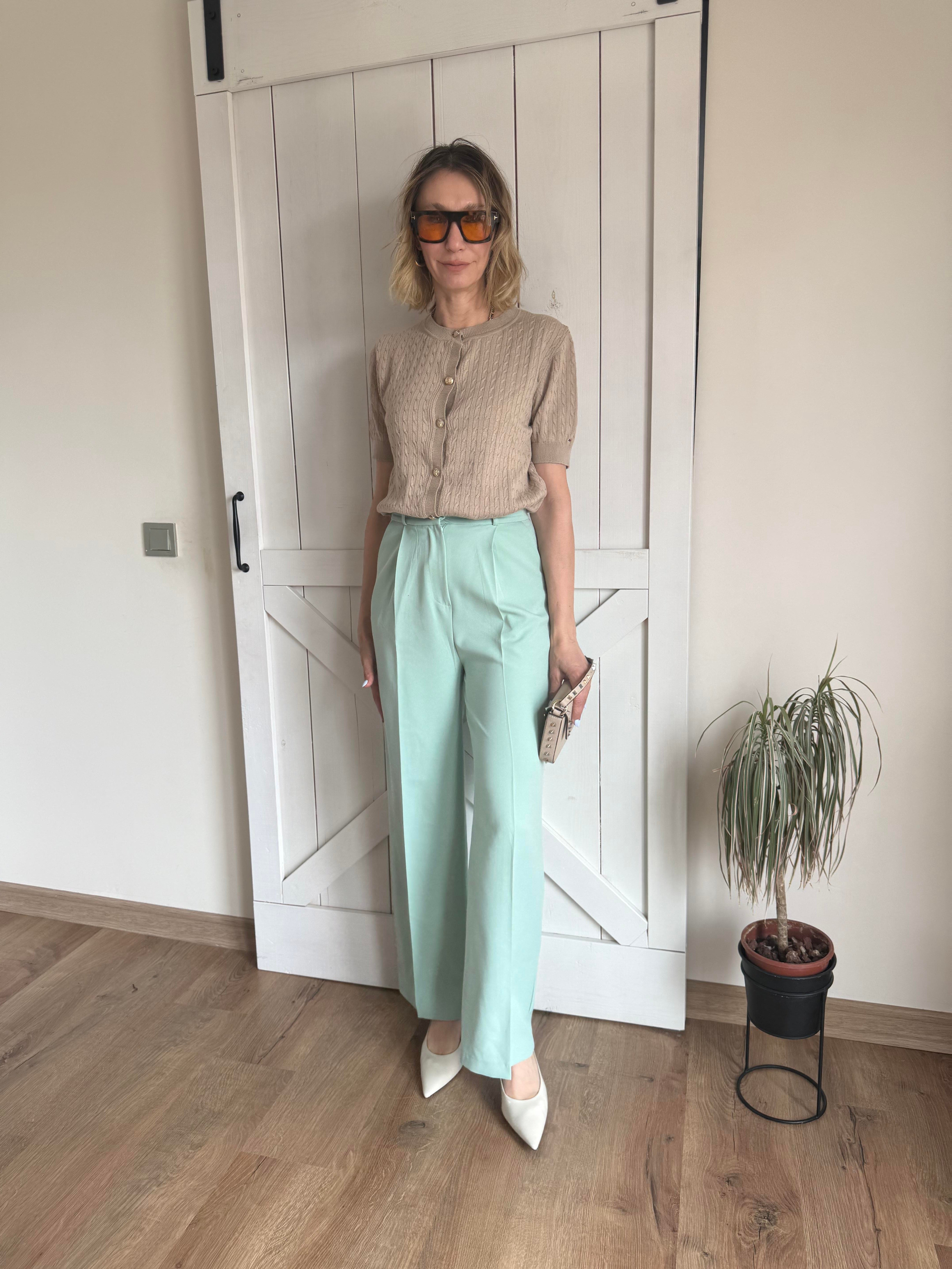 Mint Yeşili Palazzo Pantolon