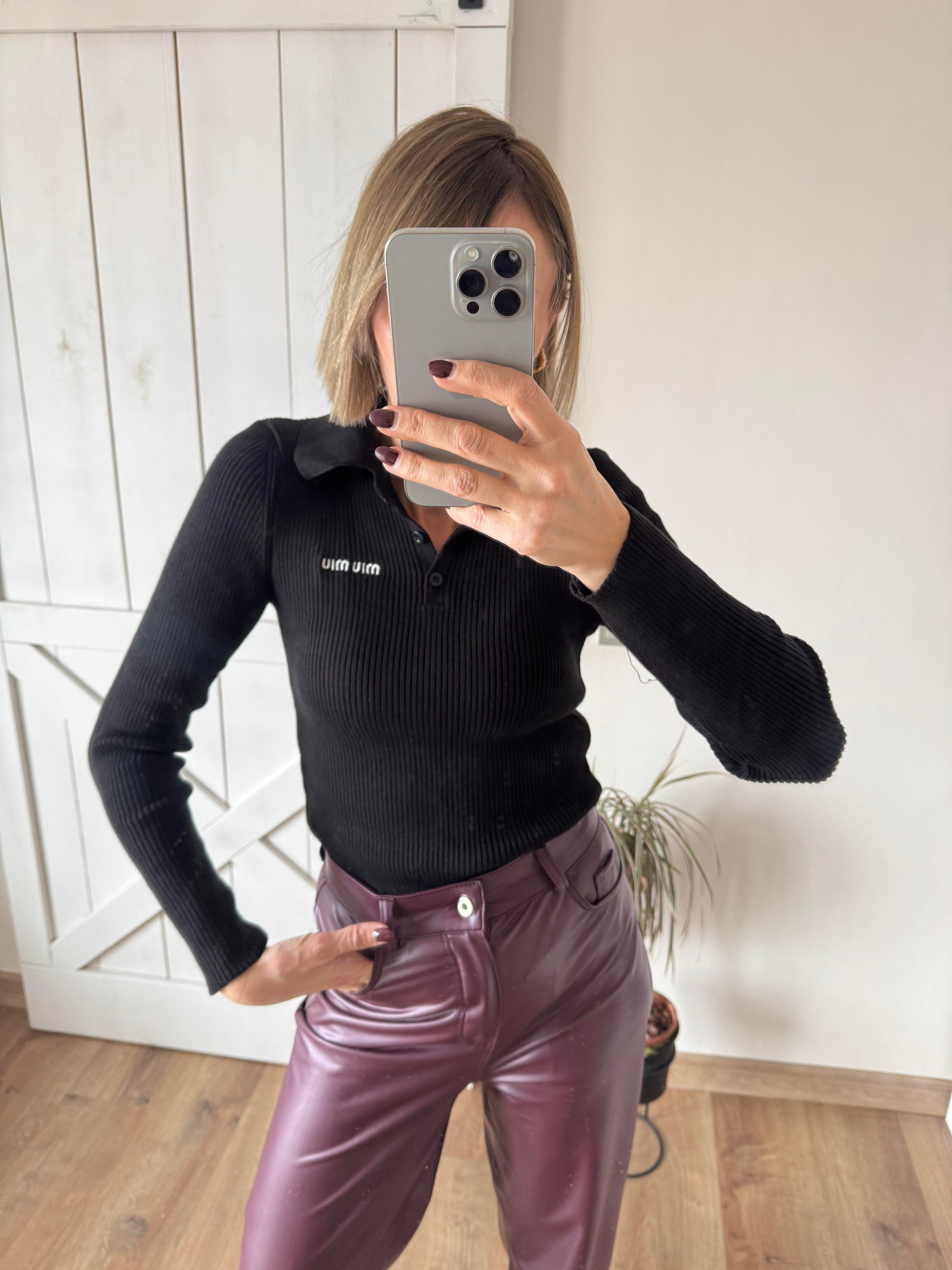 Miyyı Siyah Polo Yaka