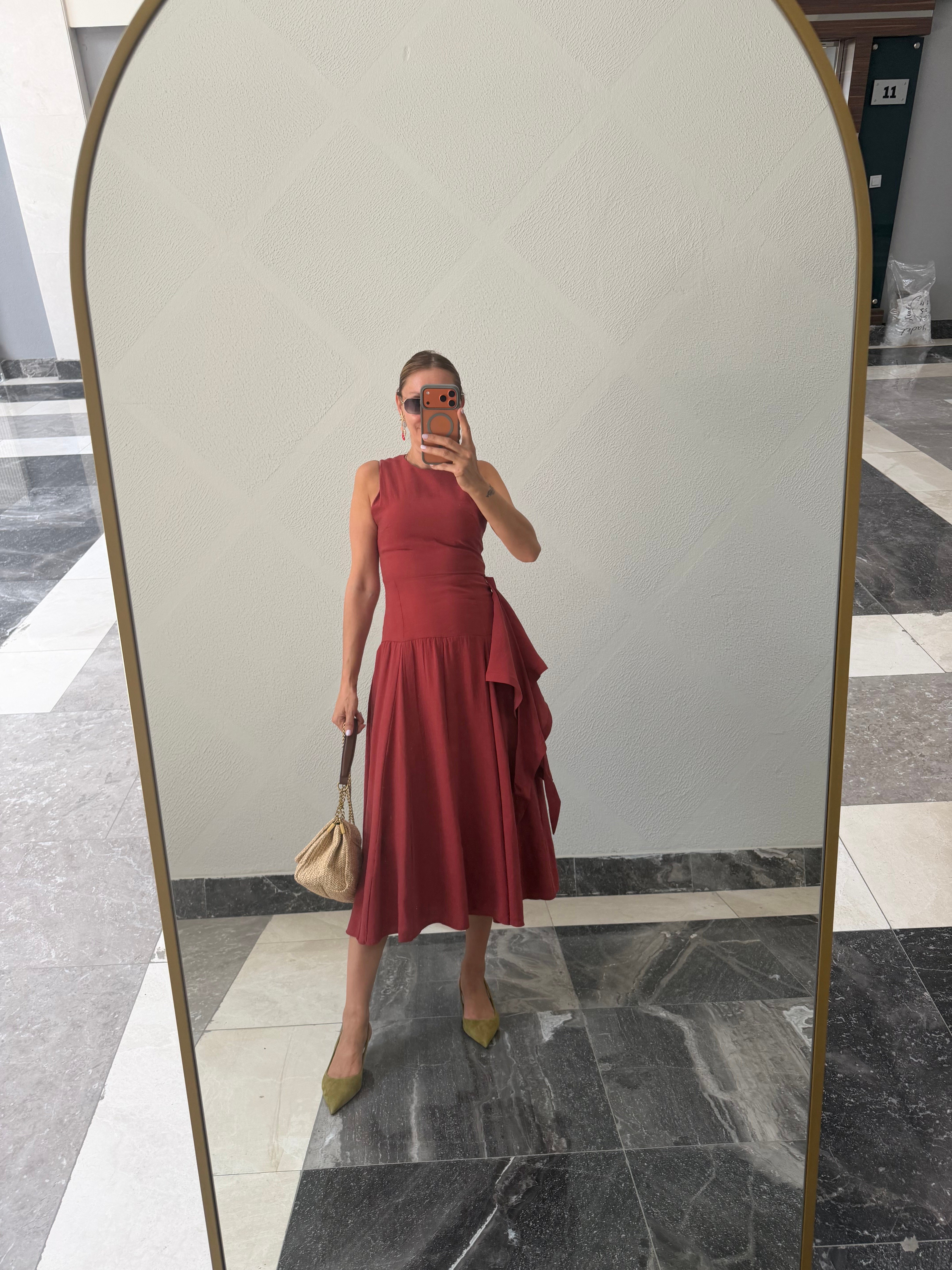 Mng Downtown Kuşaklı Elbise