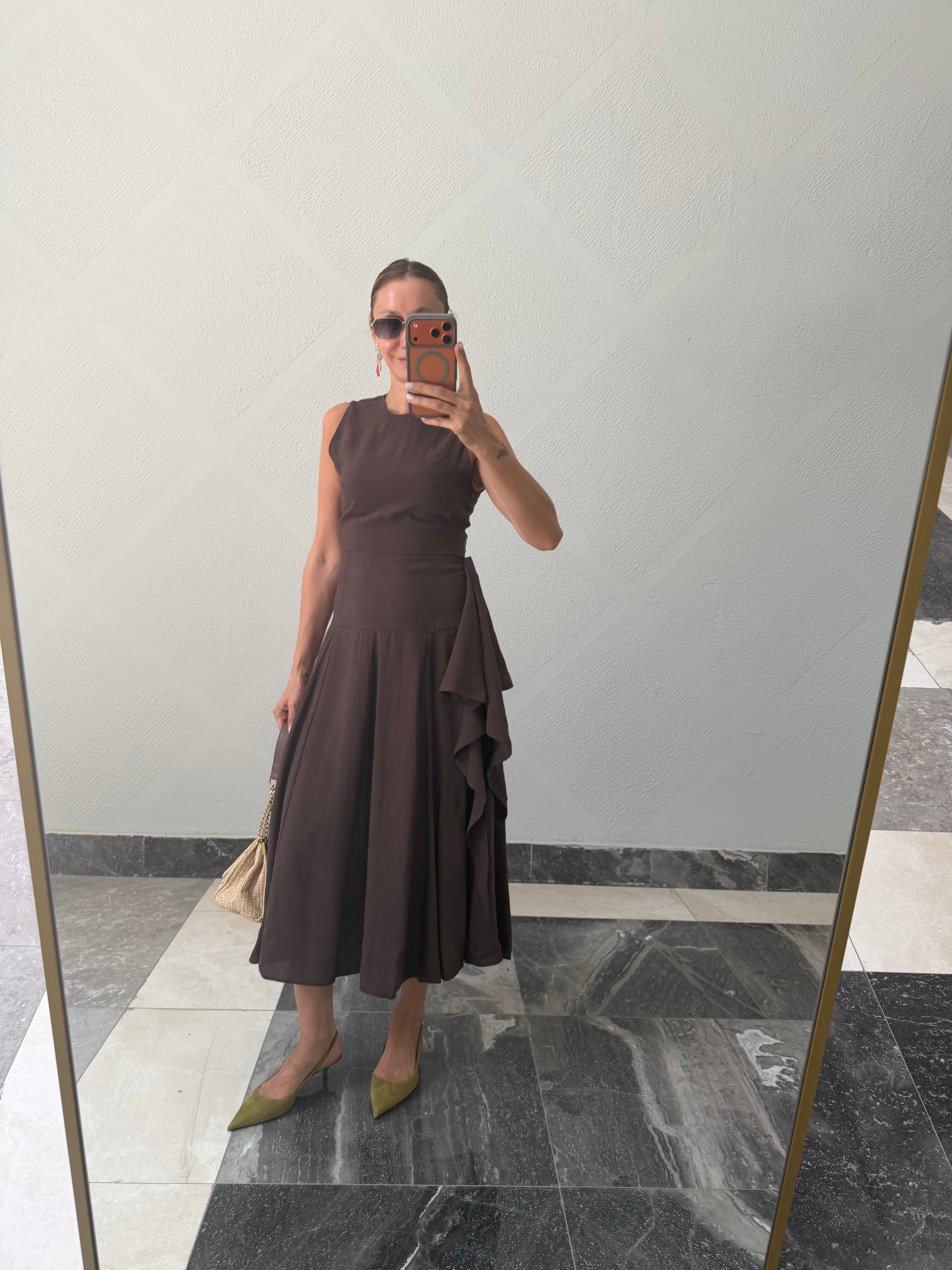 Mng Kahve Downtown Kuşaklı Elbise