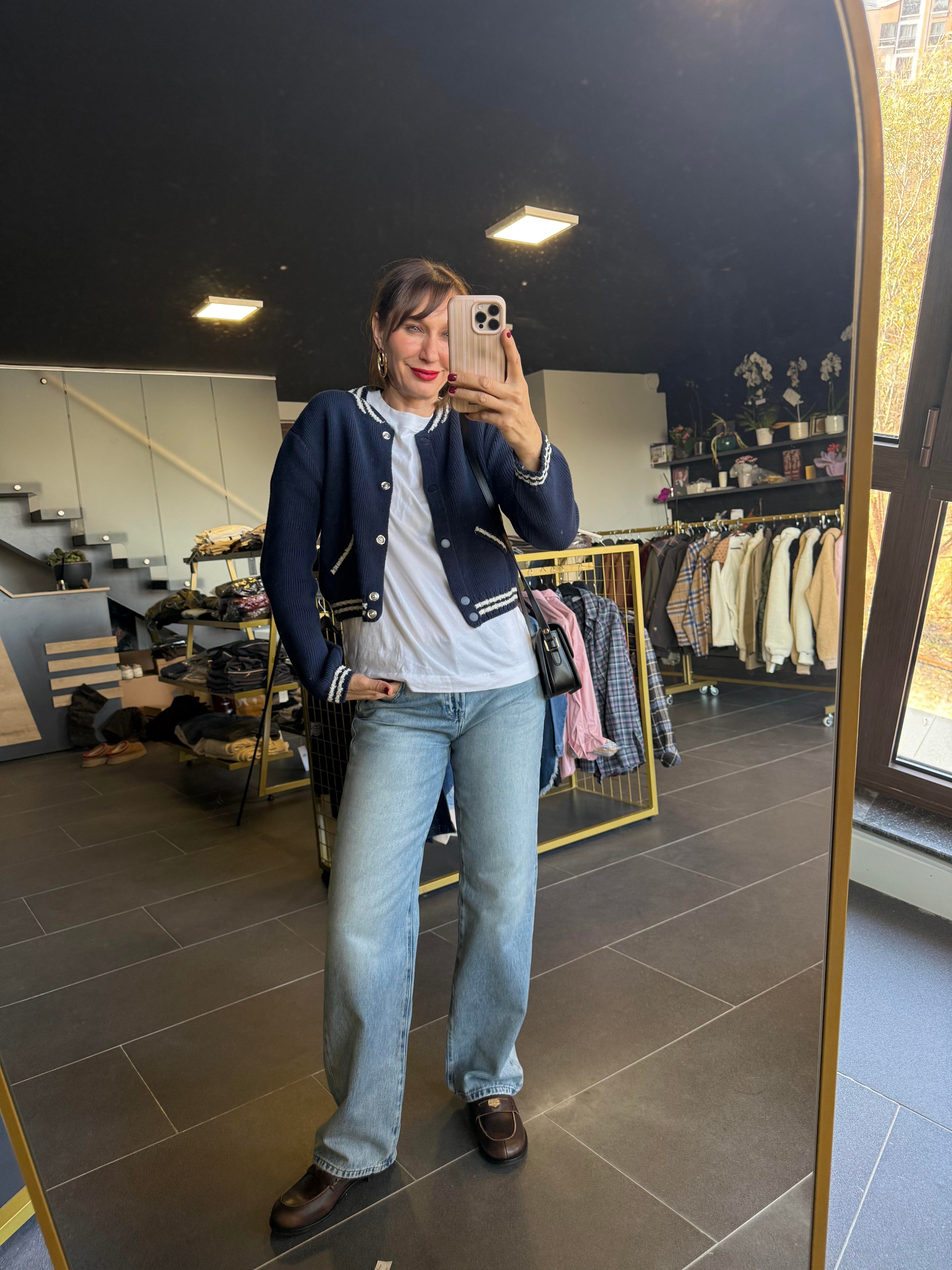 Mng Mavi Triko Hırka