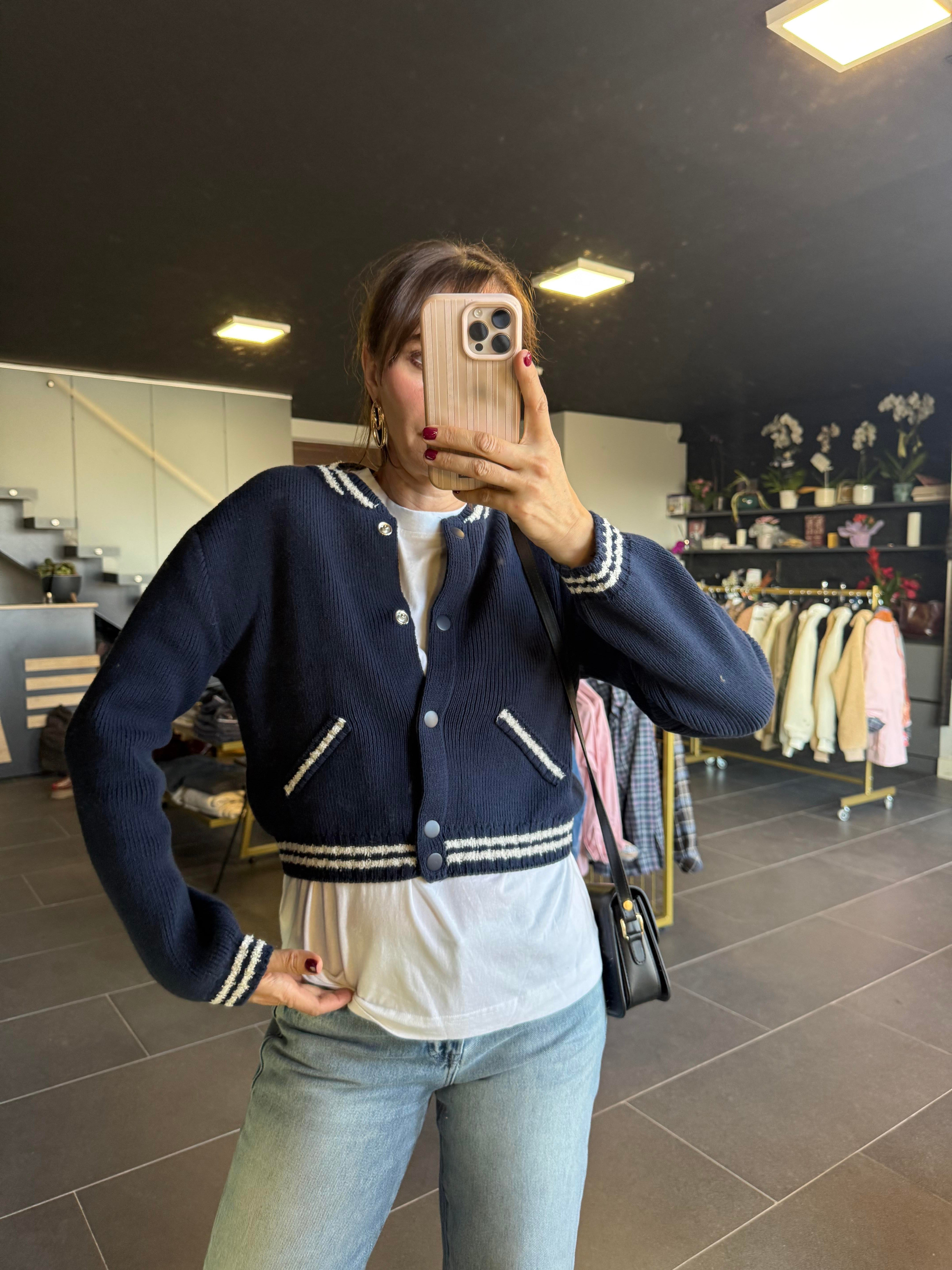 Mng Mavi Triko Hırka