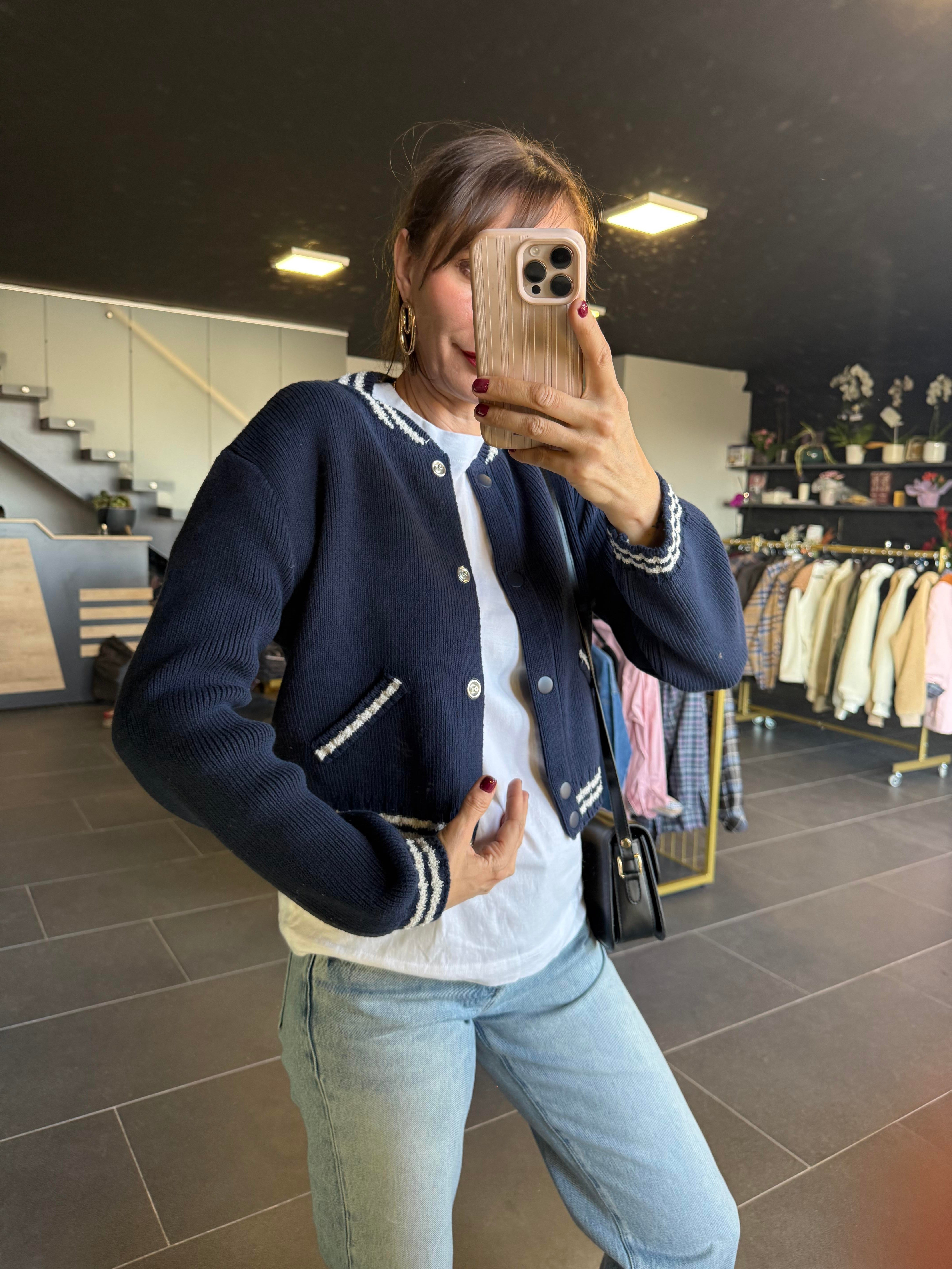 Mng Mavi Triko Hırka