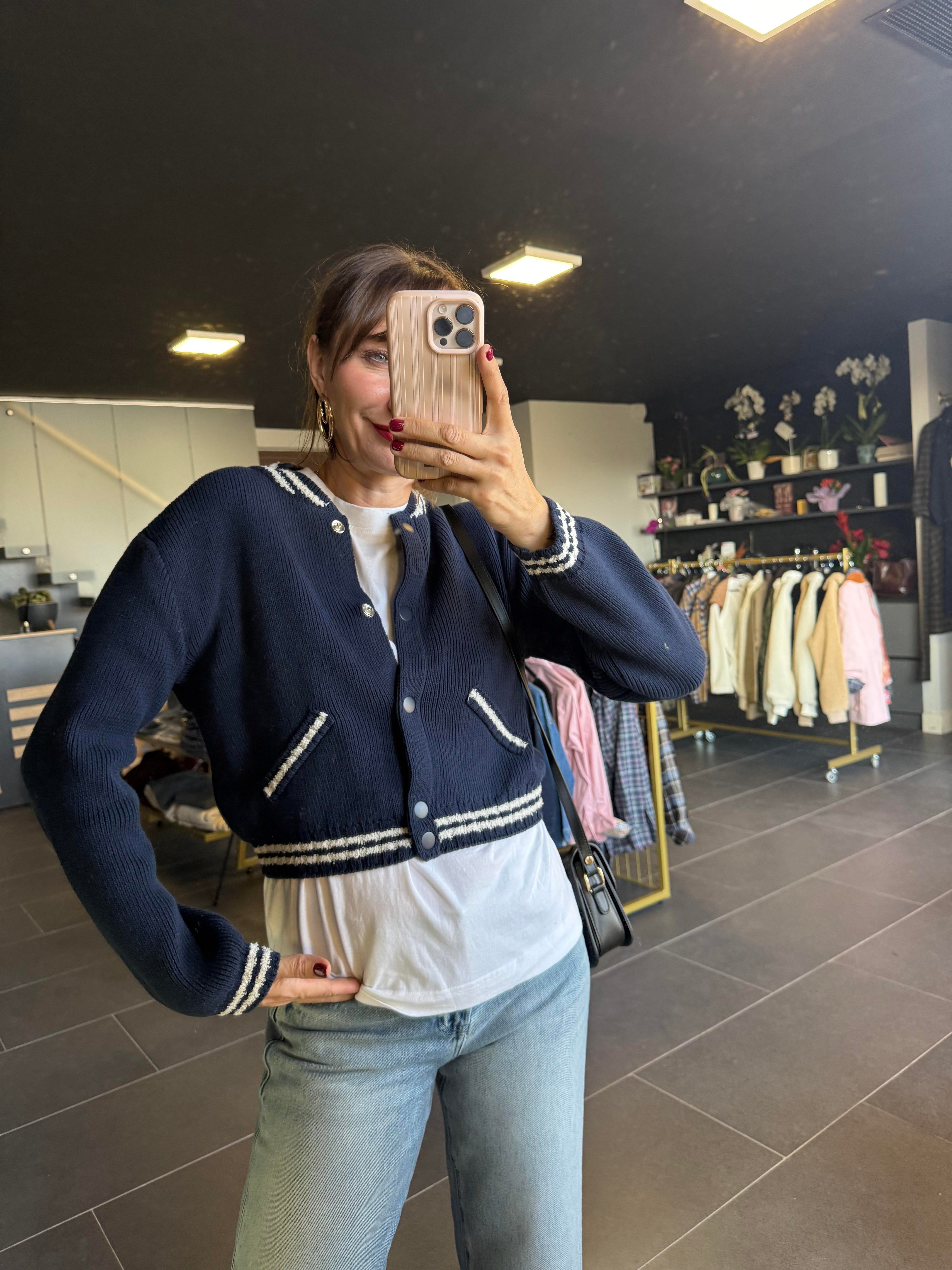 Mng Mavi Triko Hırka