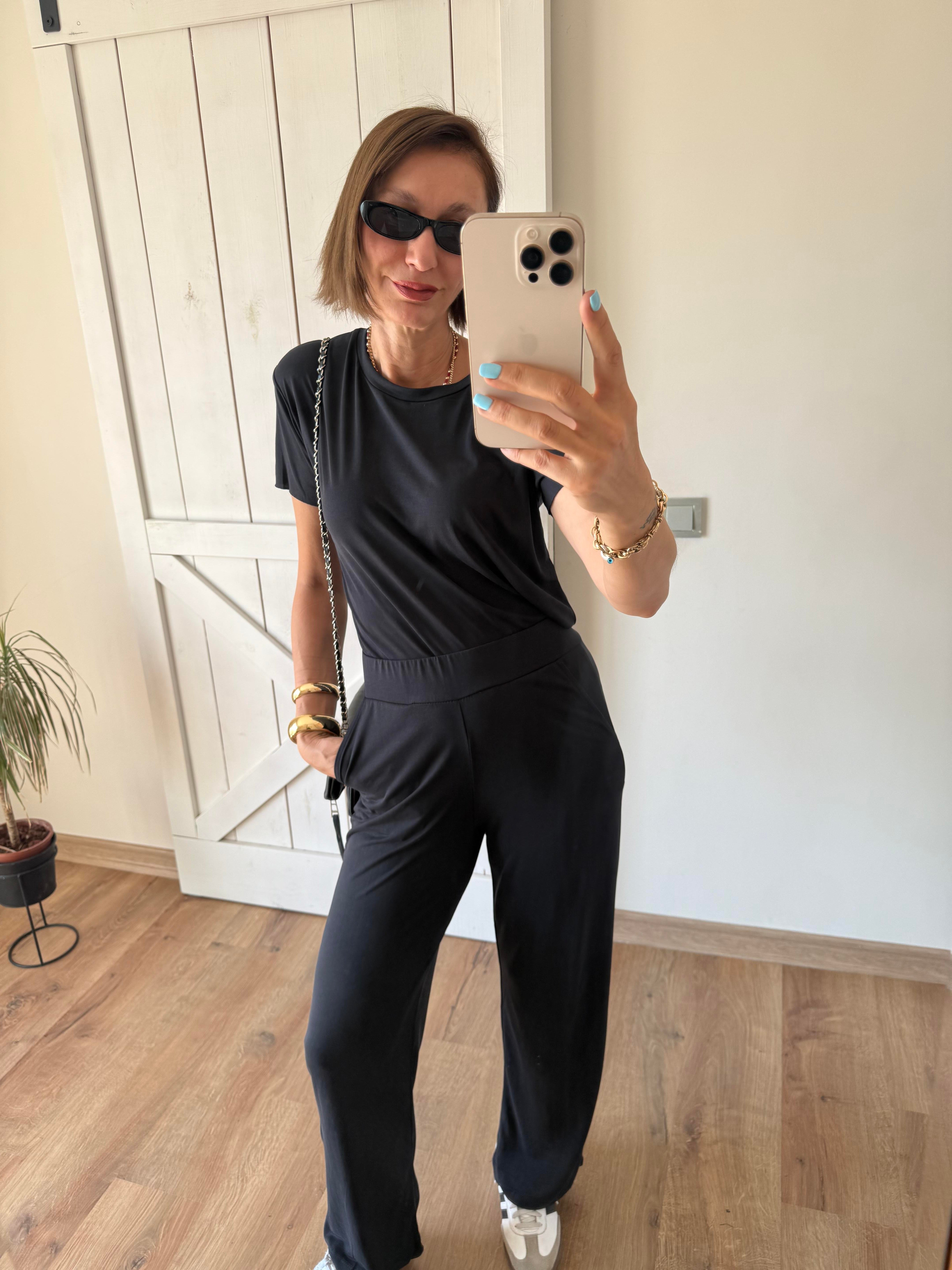 Modal Kumaş Antrasit Pantolon Üst Takım