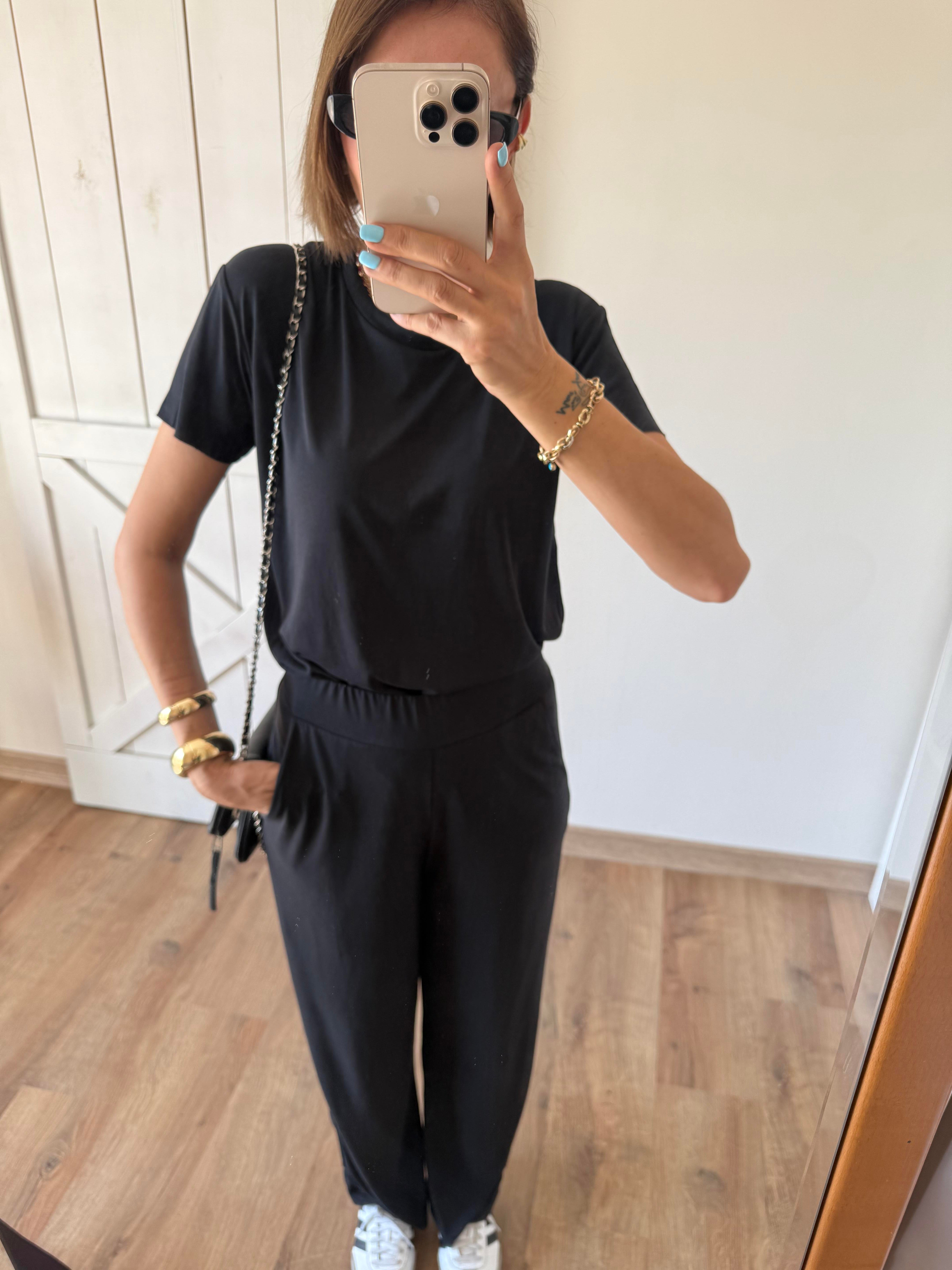 Modal Kumaş Antrasit Pantolon Üst Takım