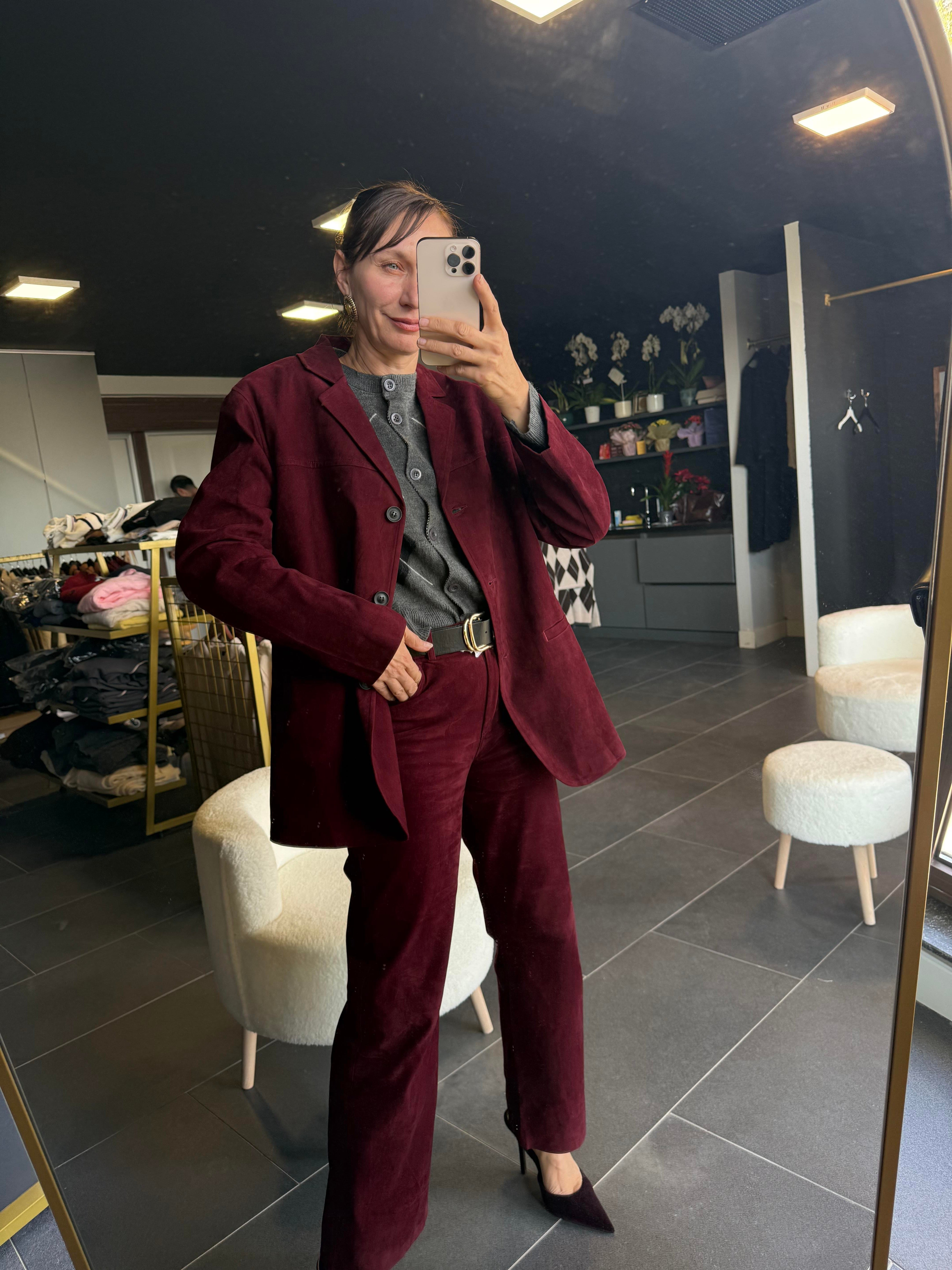 Nubuk Bordo Blazer