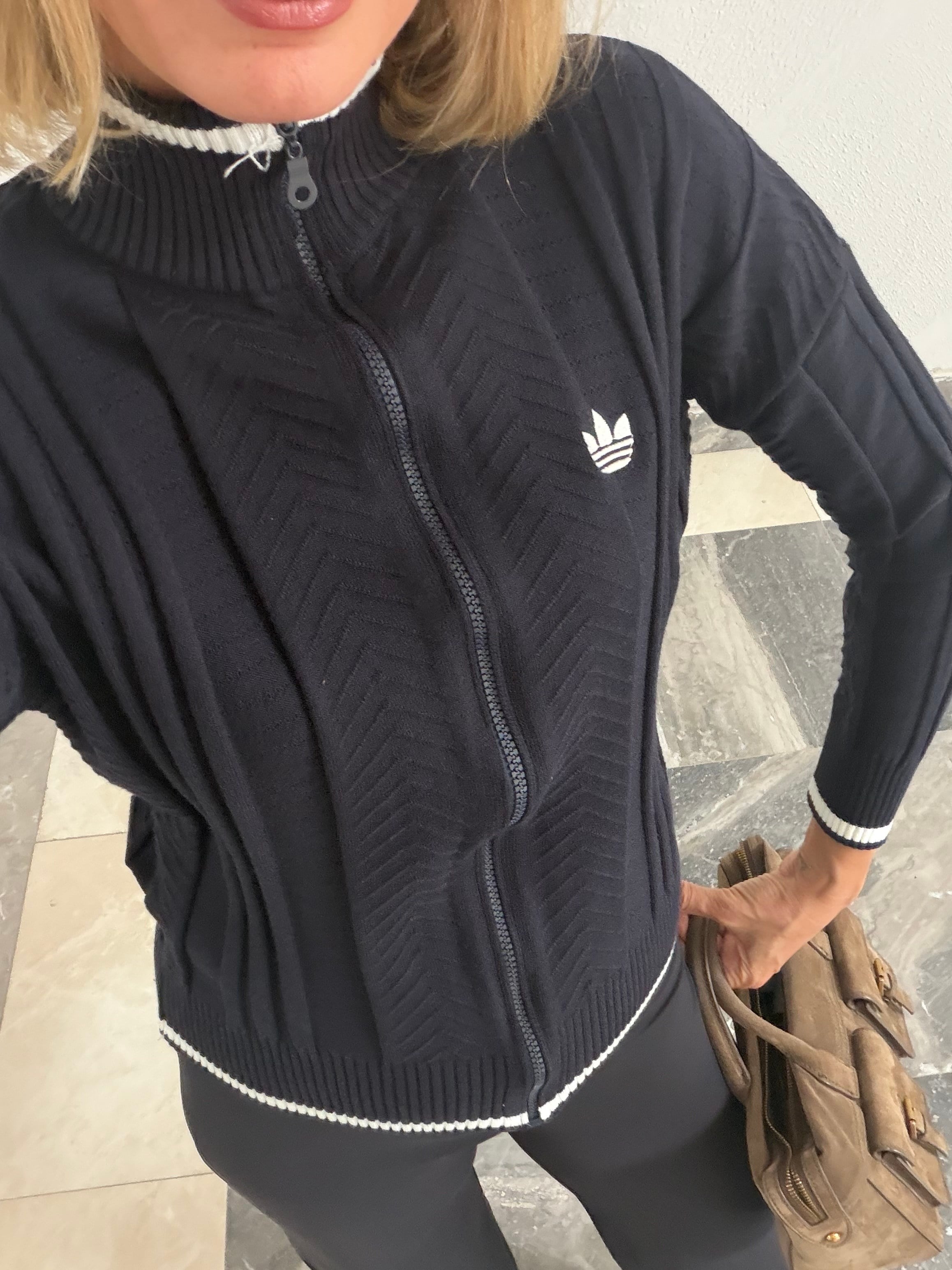 Originals Fermuarlı Lacivert Hırka Sweat