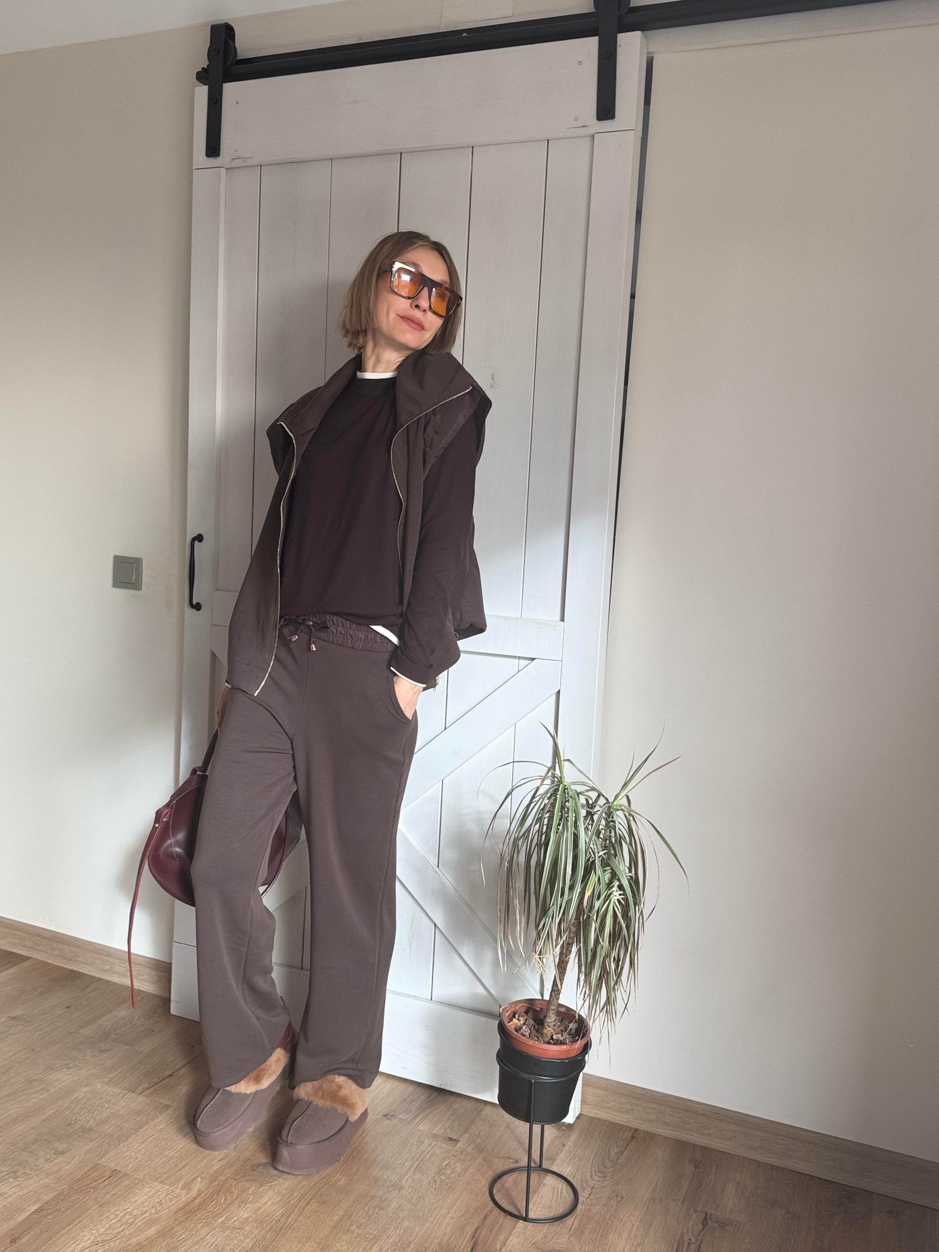 Orj Marka Kahve Eşofman Takım