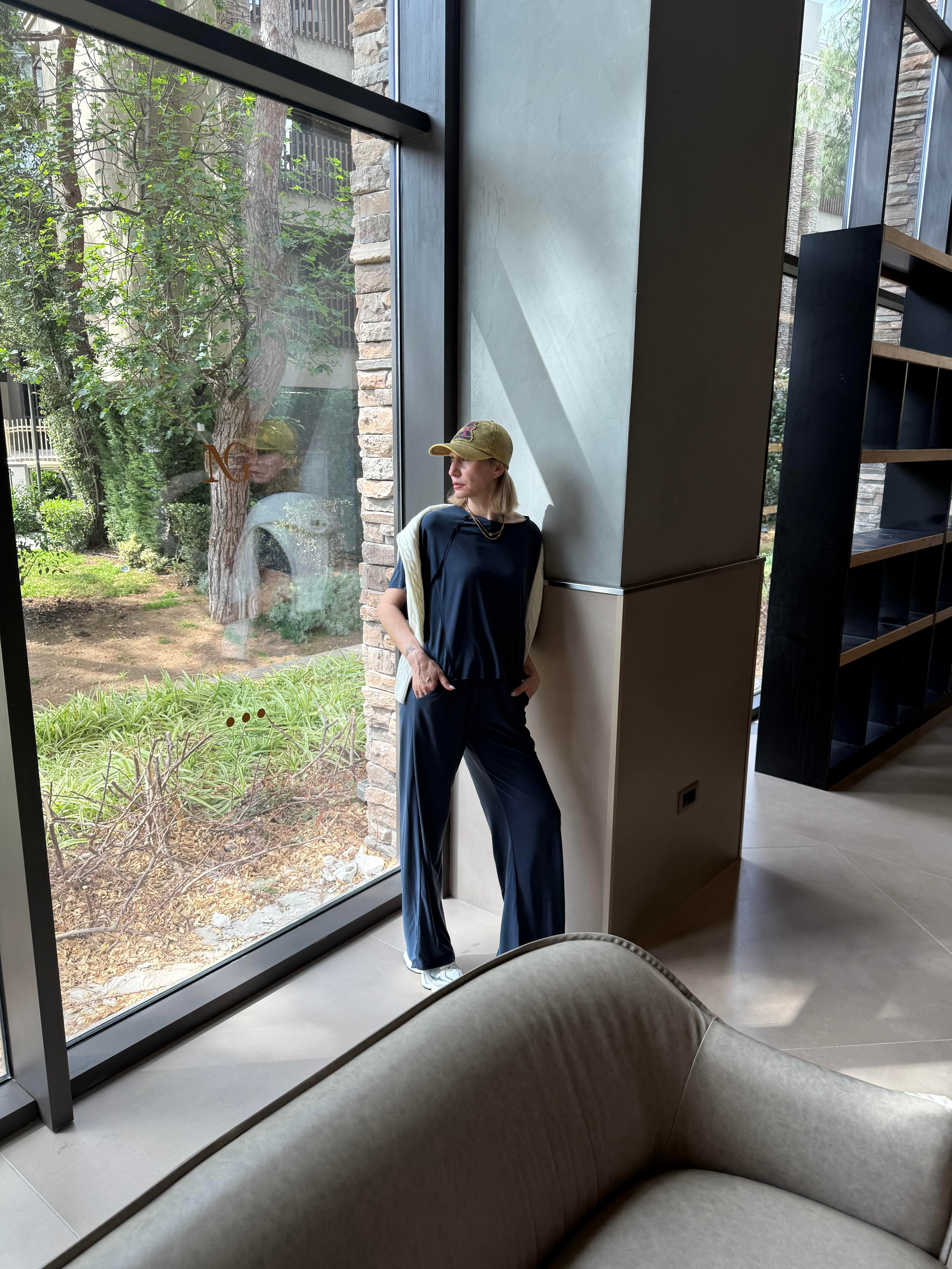 Oyh Oversize Modal Tshirt Eşofman Alt Takım