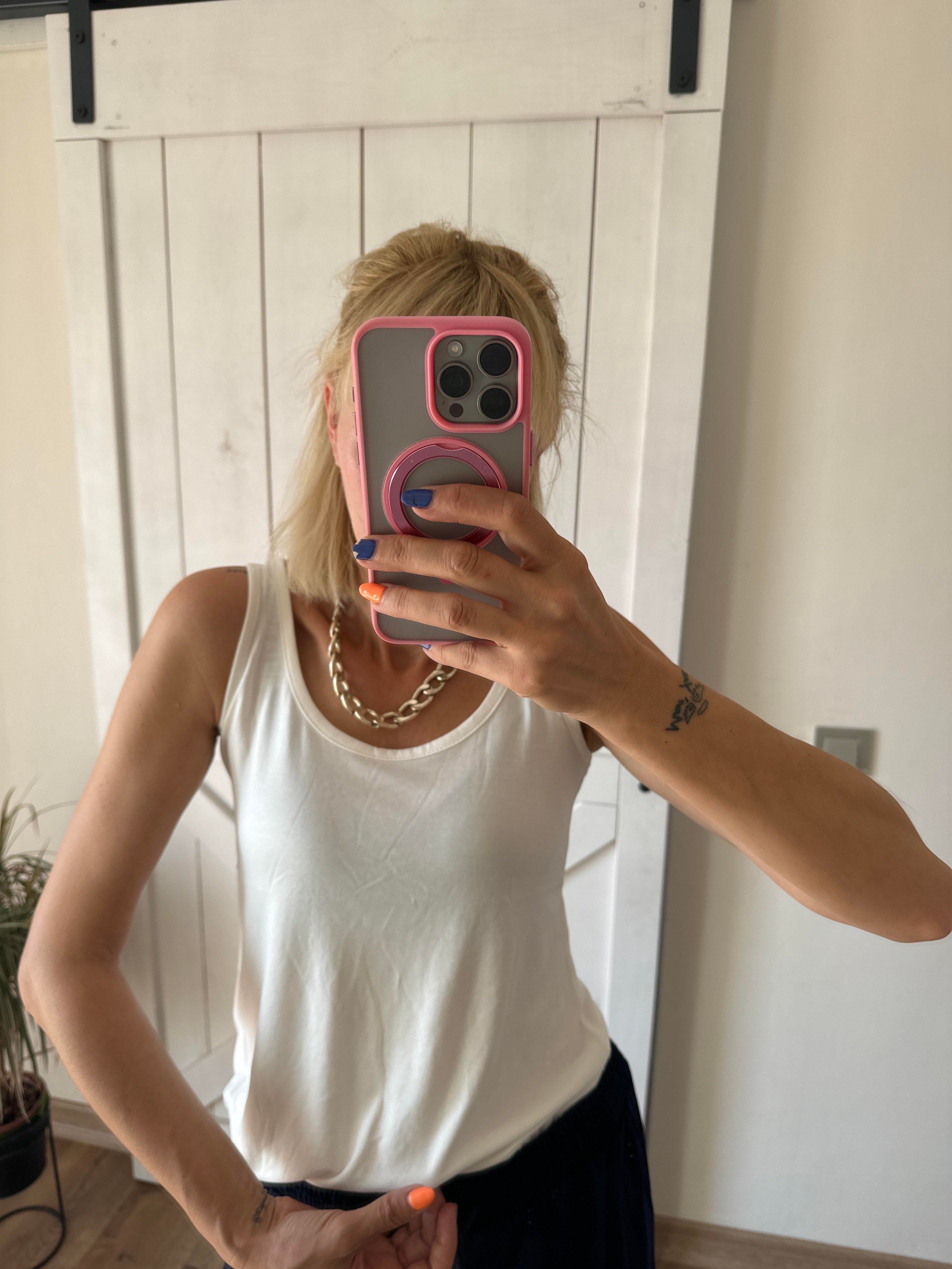 Oyş Kırık Beyaz Modal Tshirt