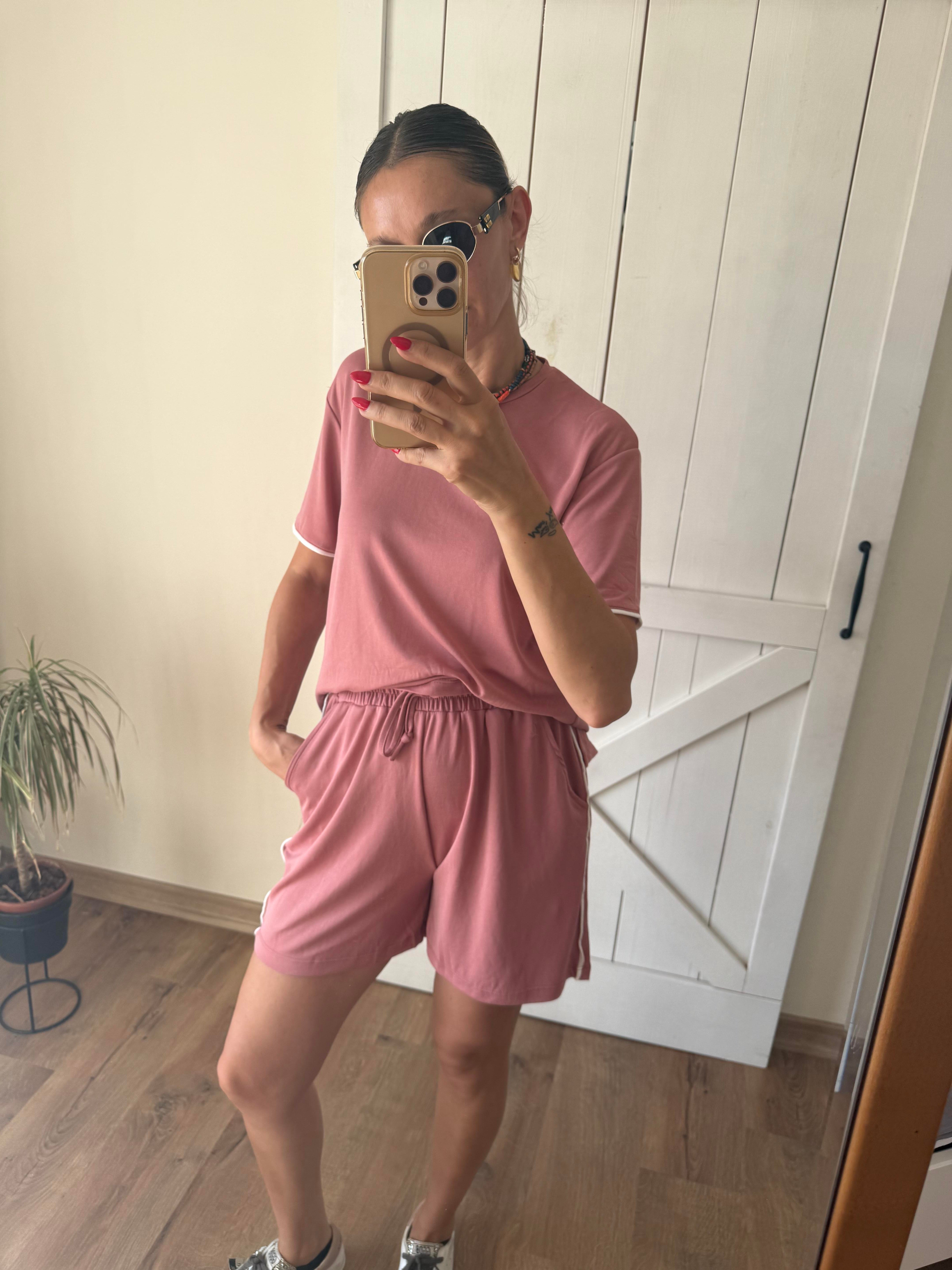 Oyş Nar Çiçeği Şortlu Takım