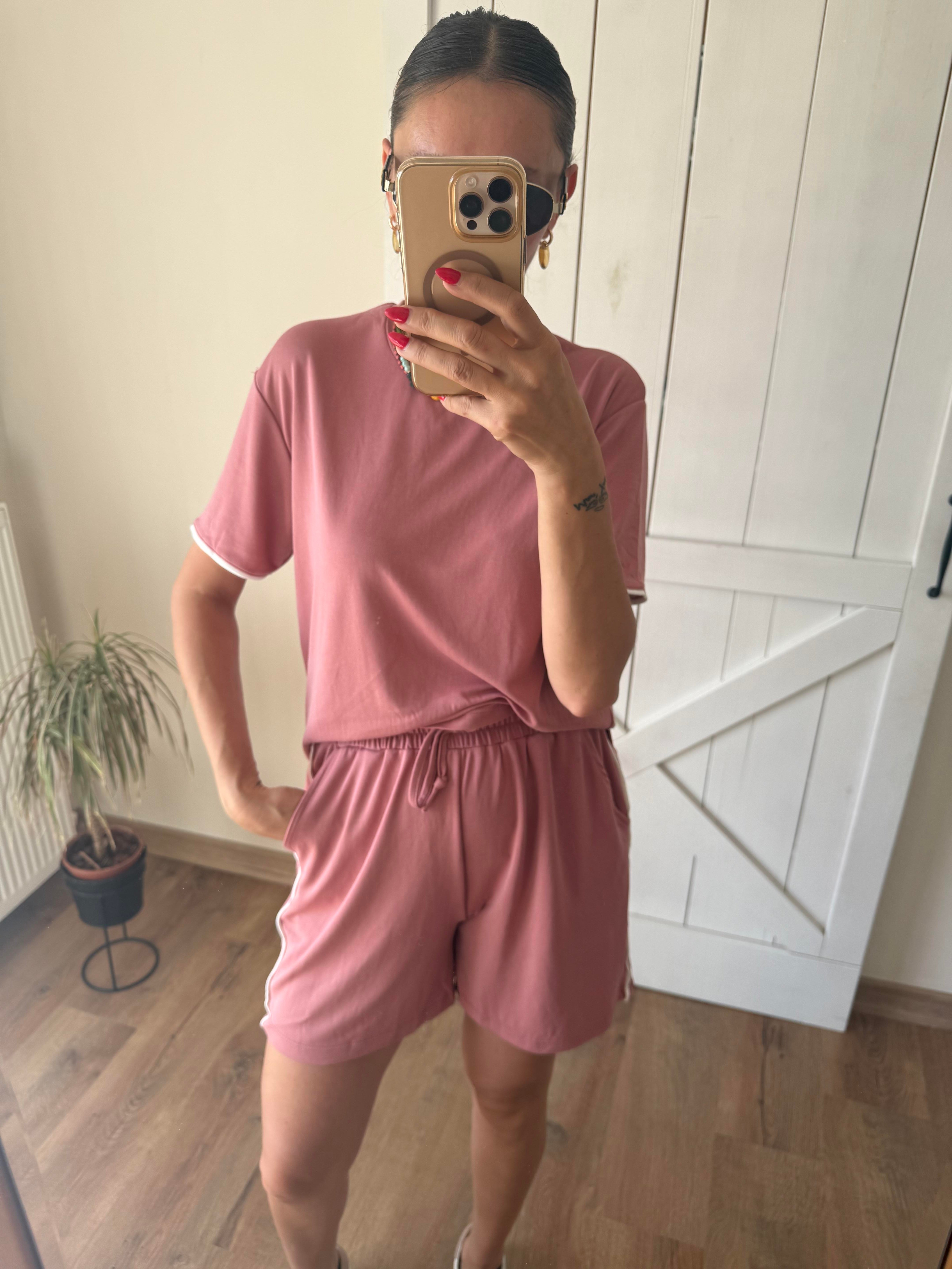 Oyş Nar Çiçeği Şortlu Takım