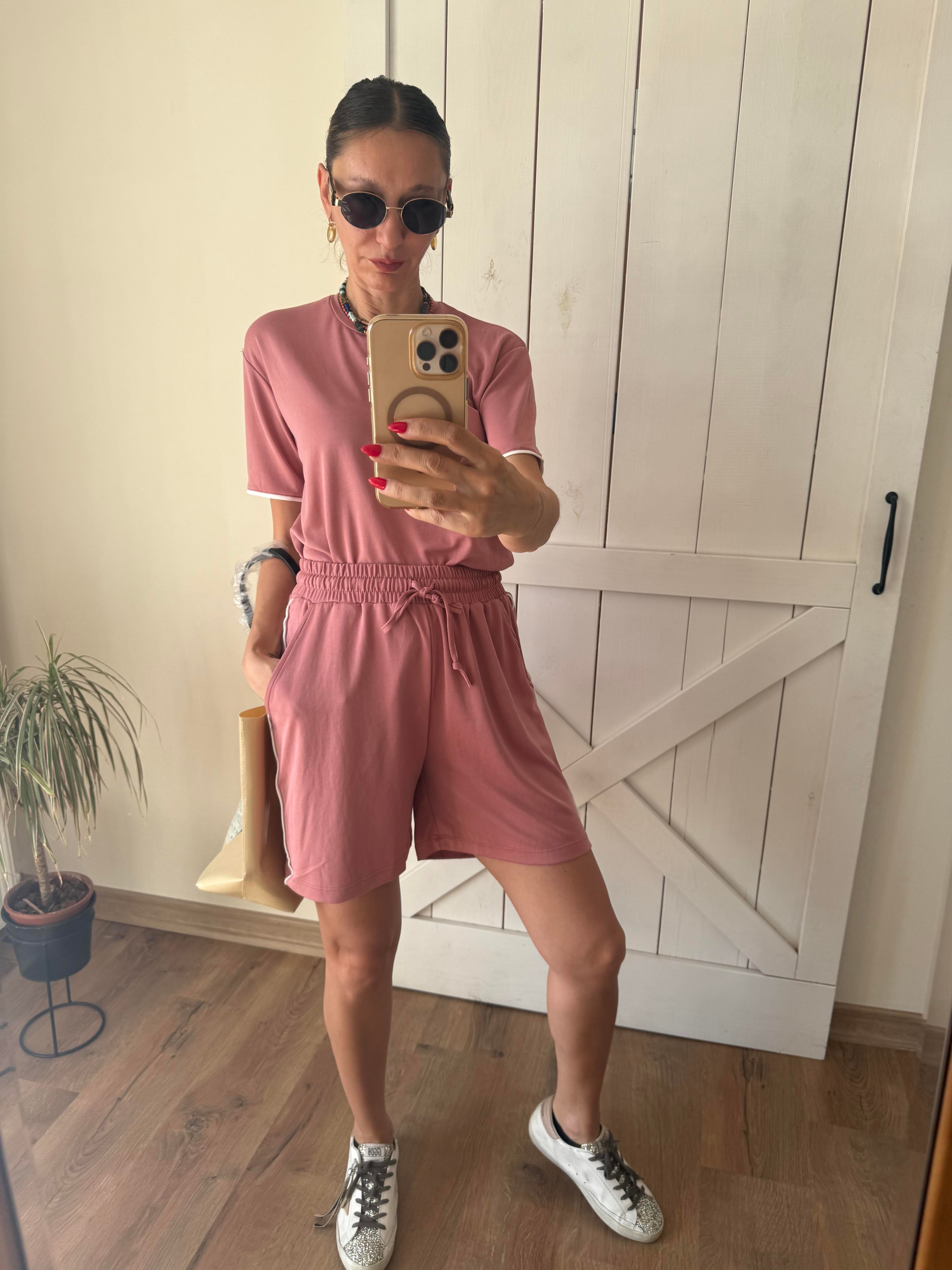 Oyş Nar Çiçeği Şortlu Takım