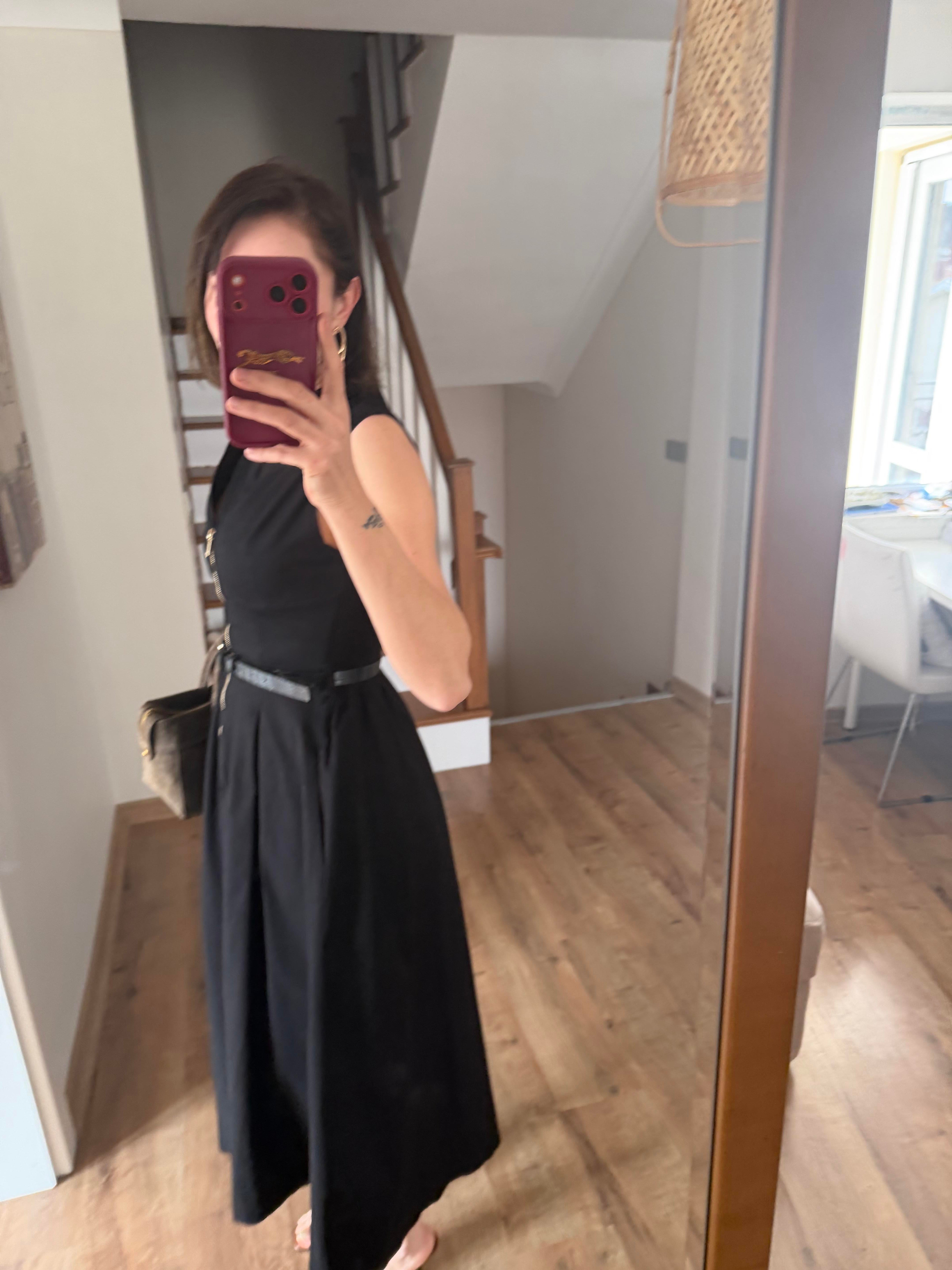 Pamuklu Gabardin Dokuma Work Prenses Elbisesi