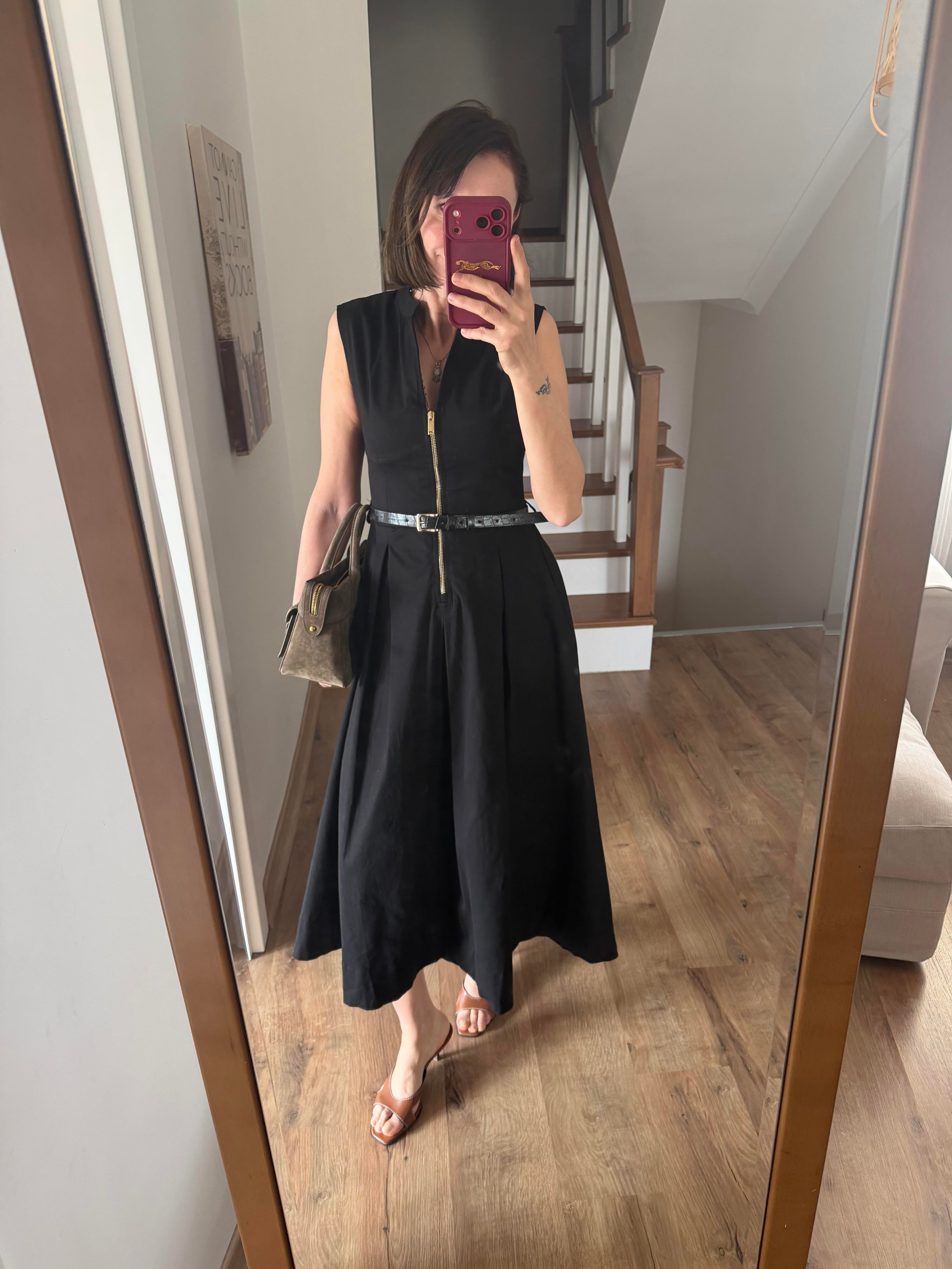 Pamuklu Gabardin Dokuma Work Prenses Elbisesi