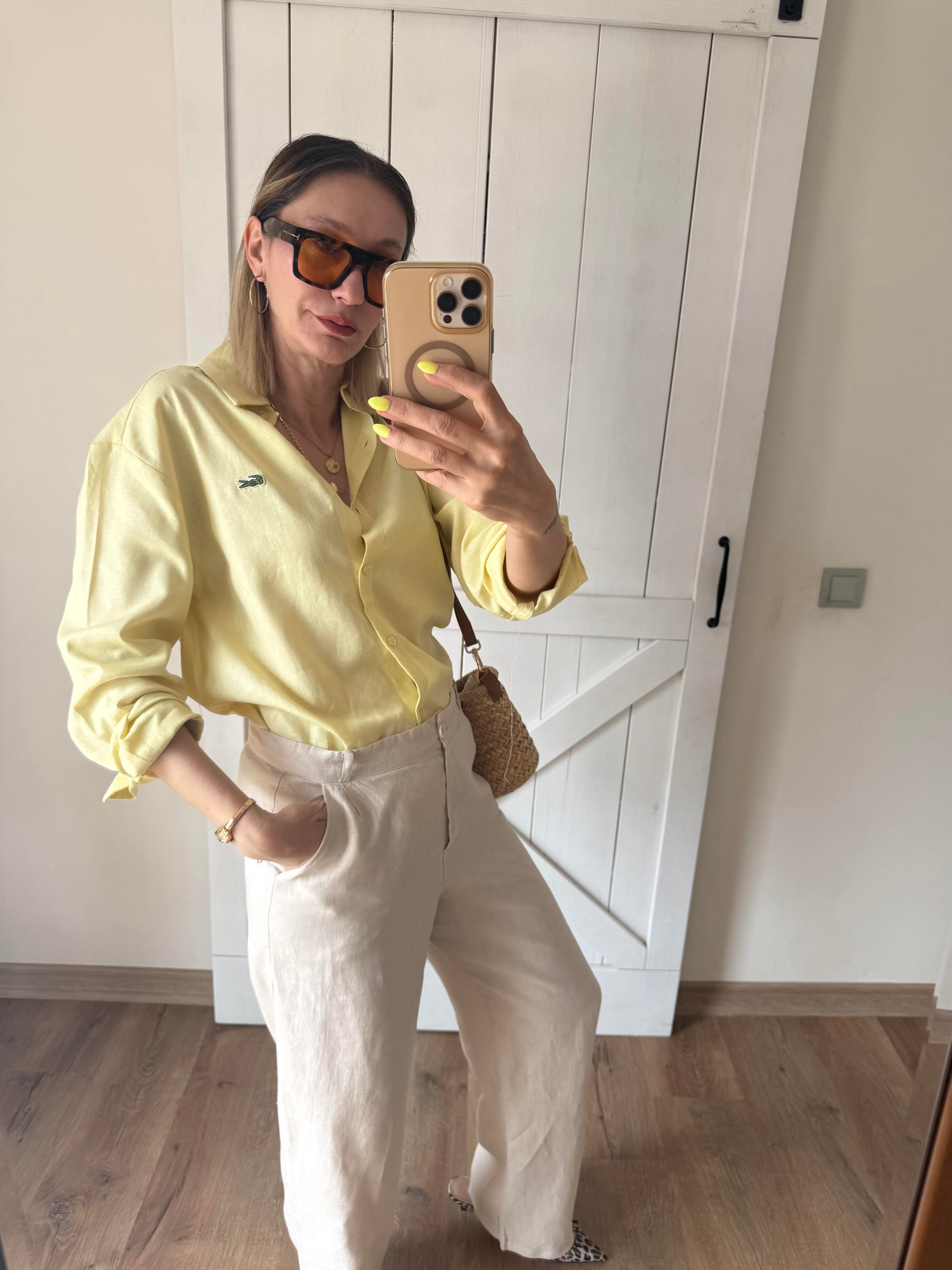 Papaya Keten Gömlek