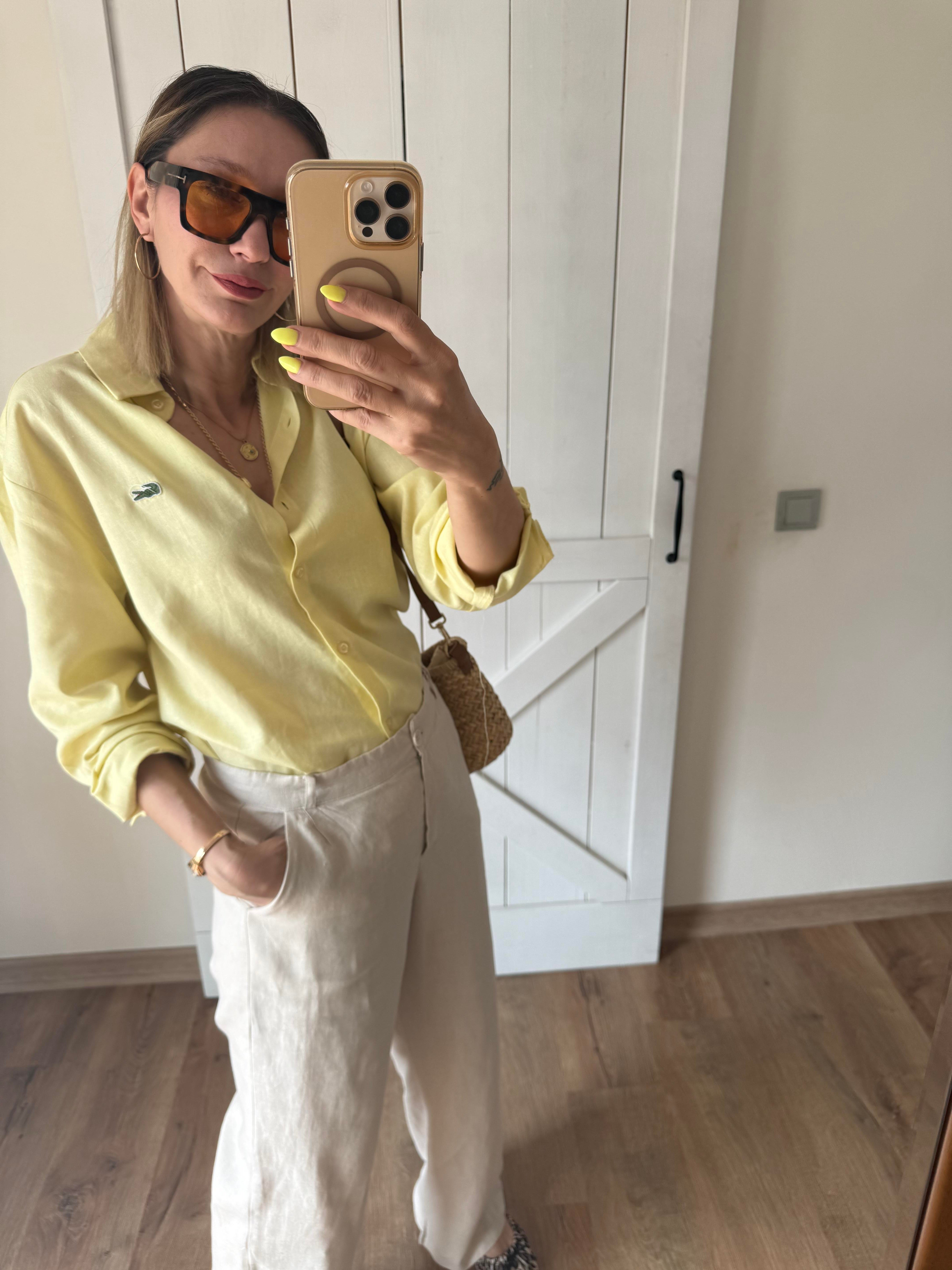 Papaya Keten Gömlek