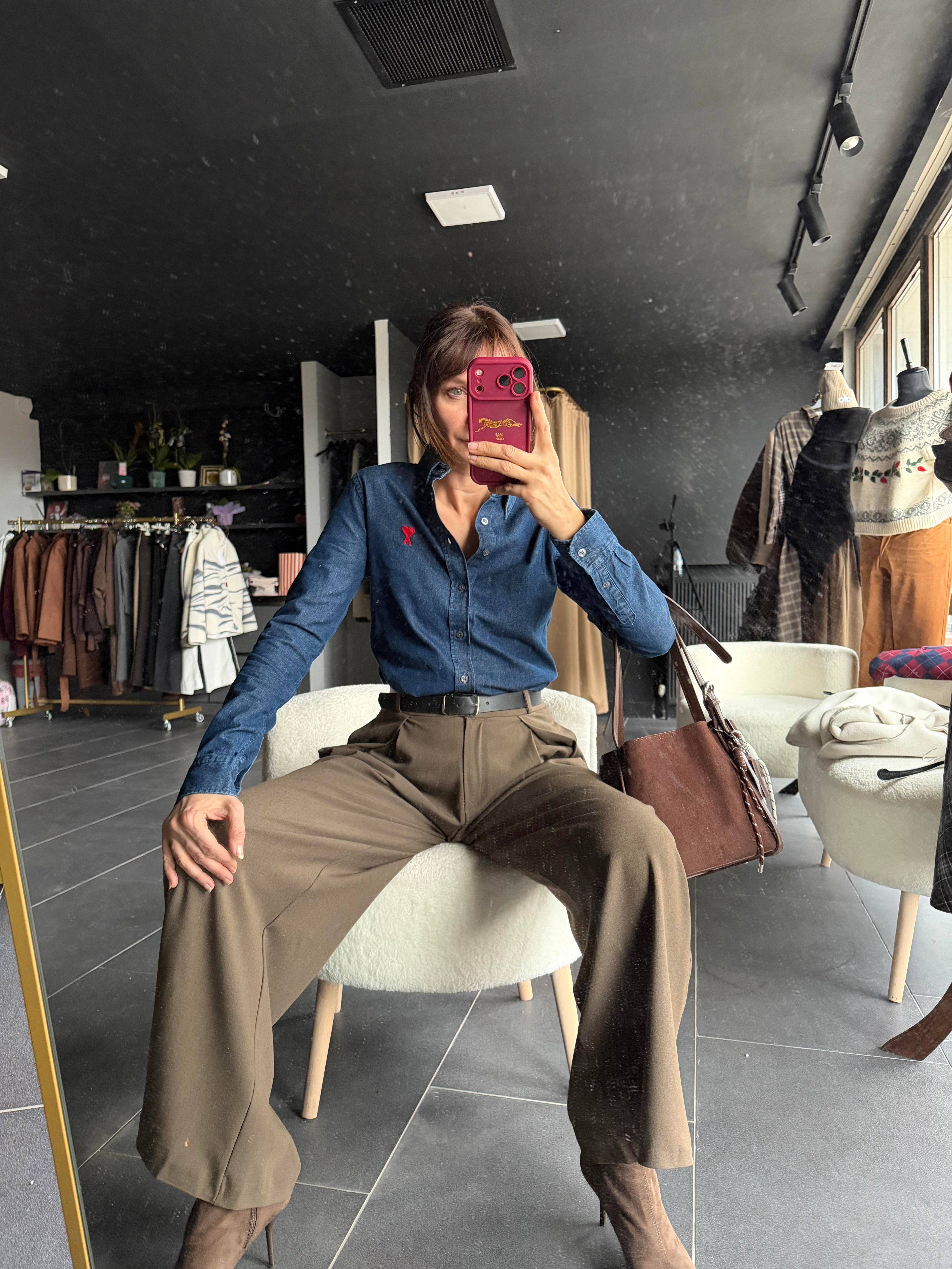 Paris Love Denim Gömlek