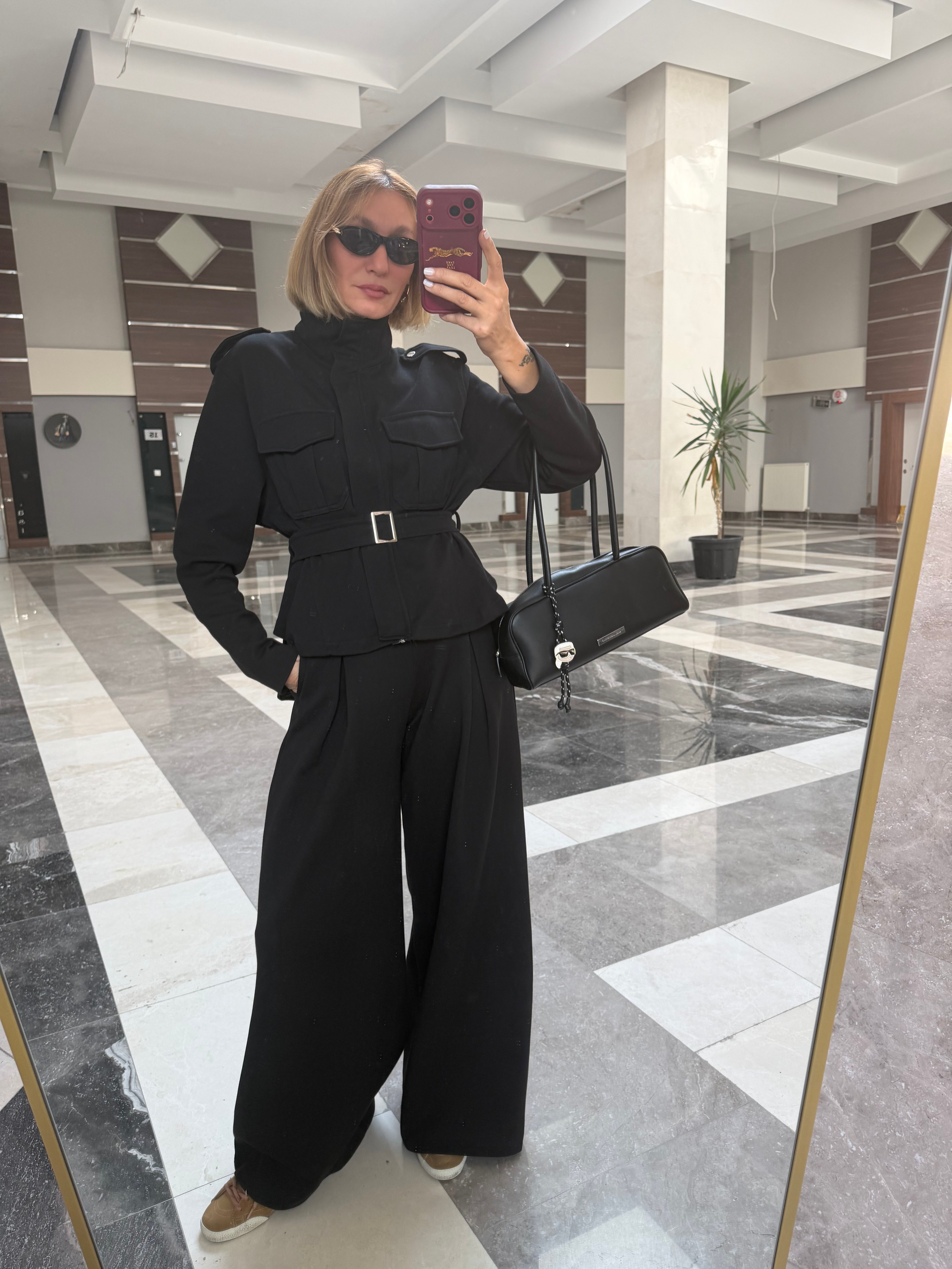 Pike Kumaş Oyş Model Premium Fermuarlı Ceket Pantolon Takım