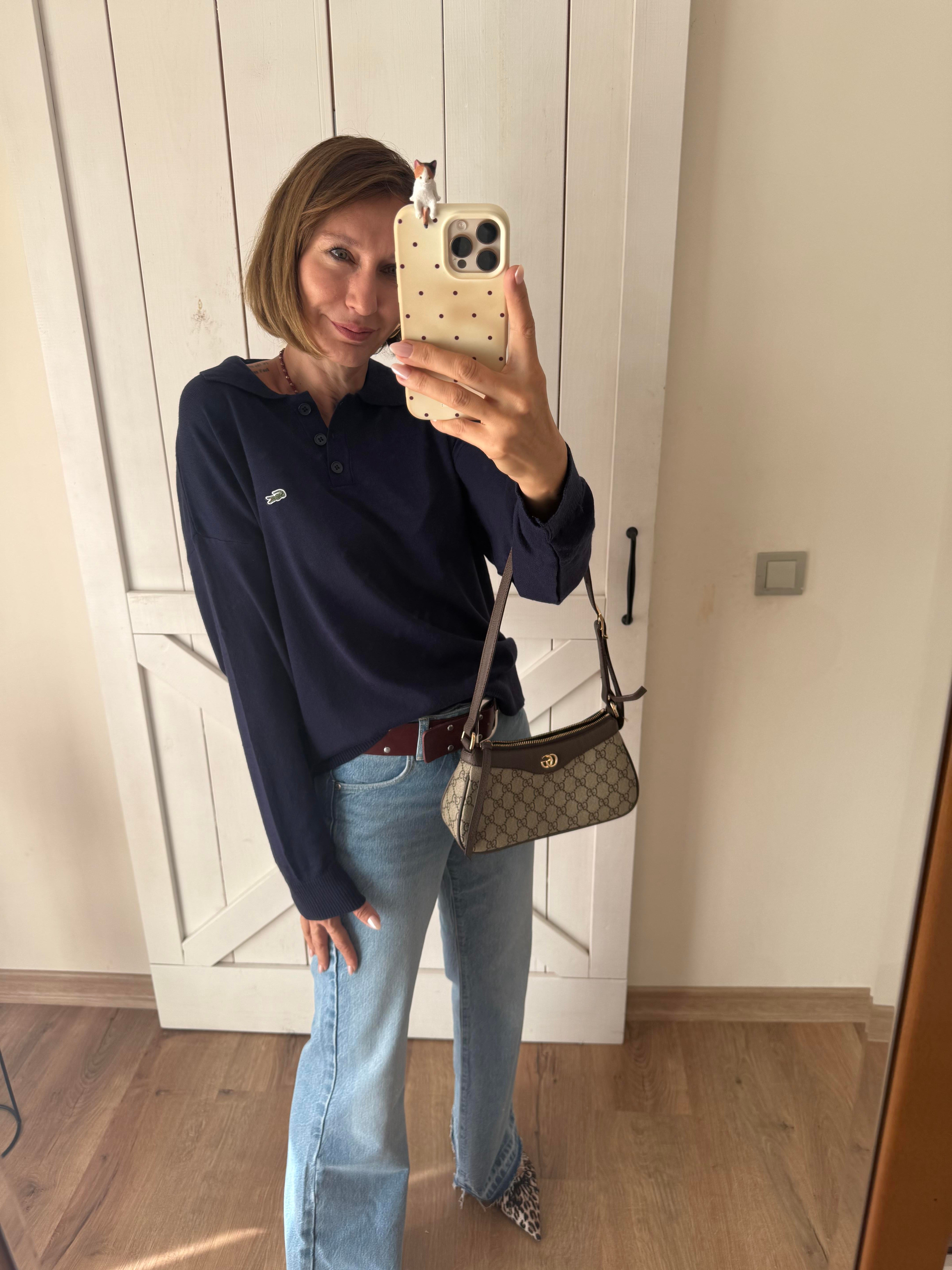 Polo Yaka Lacivert Lcs Triko