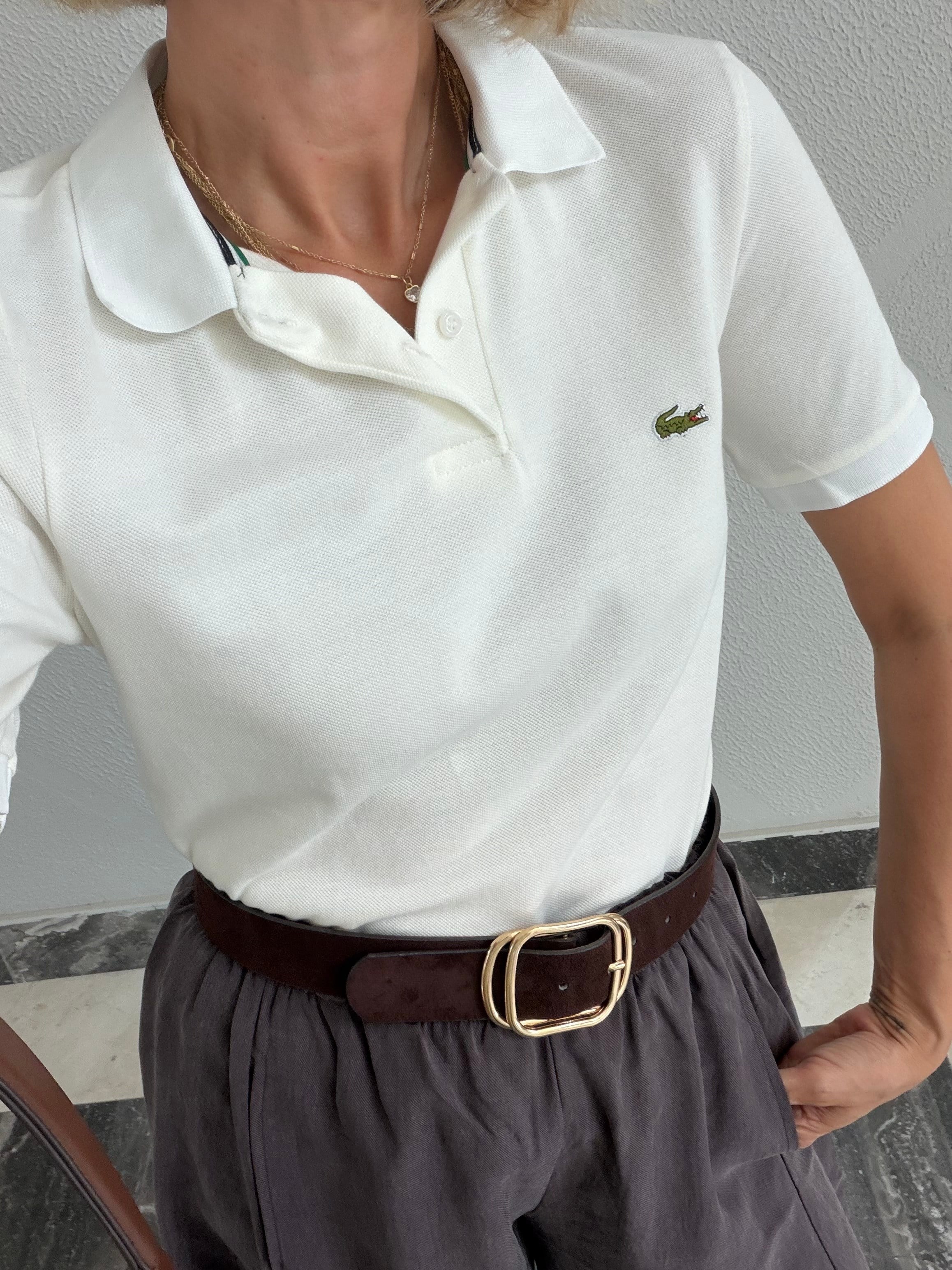 Polo Yaka Lcs Kırık Beyaz Tshirt